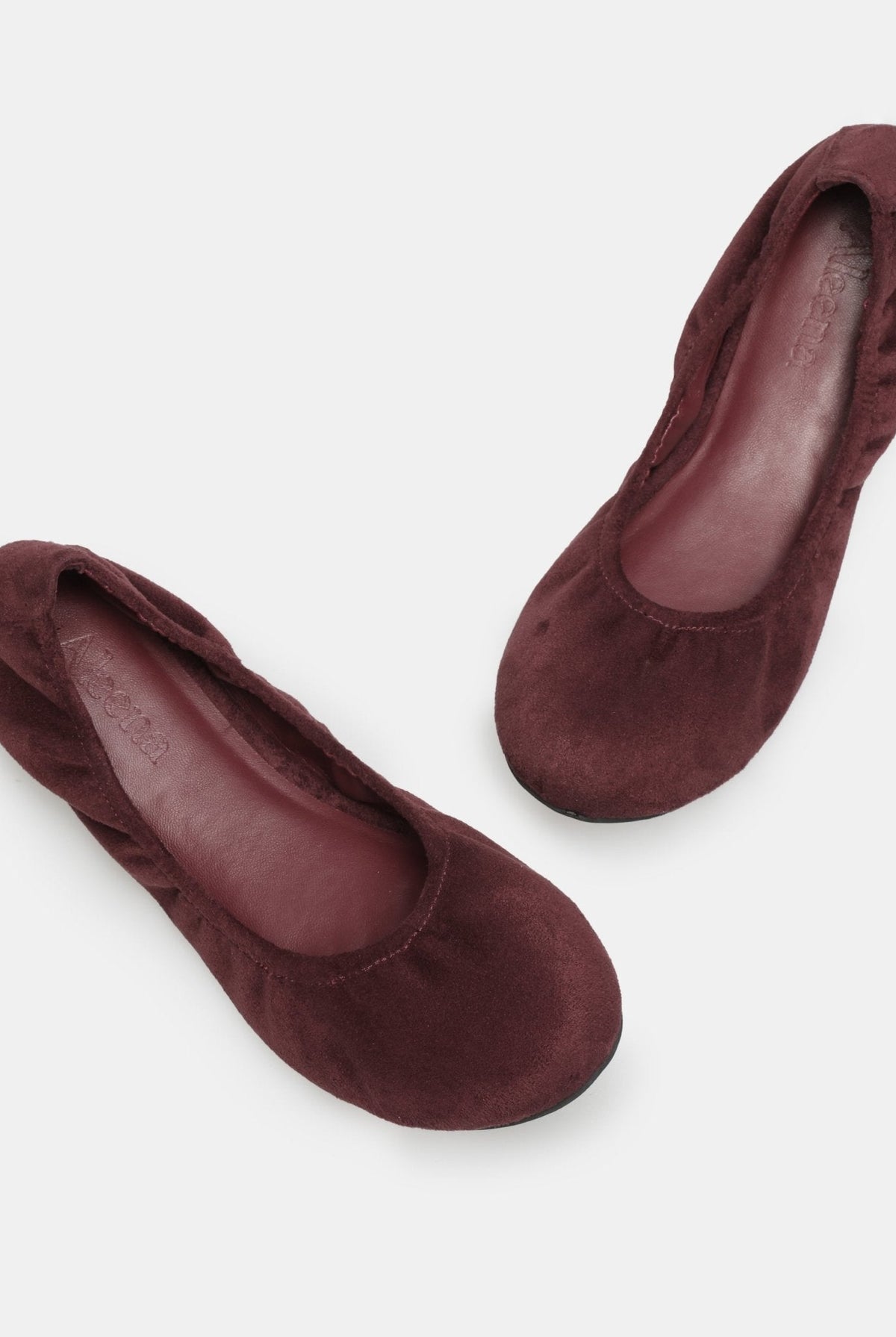 Suede Elastic Ballet Flats - shopaleena
