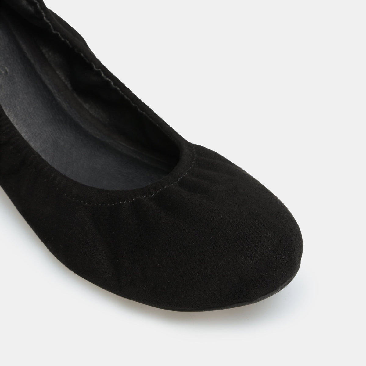 Suede Elastic Ballet Flats - shopaleena
