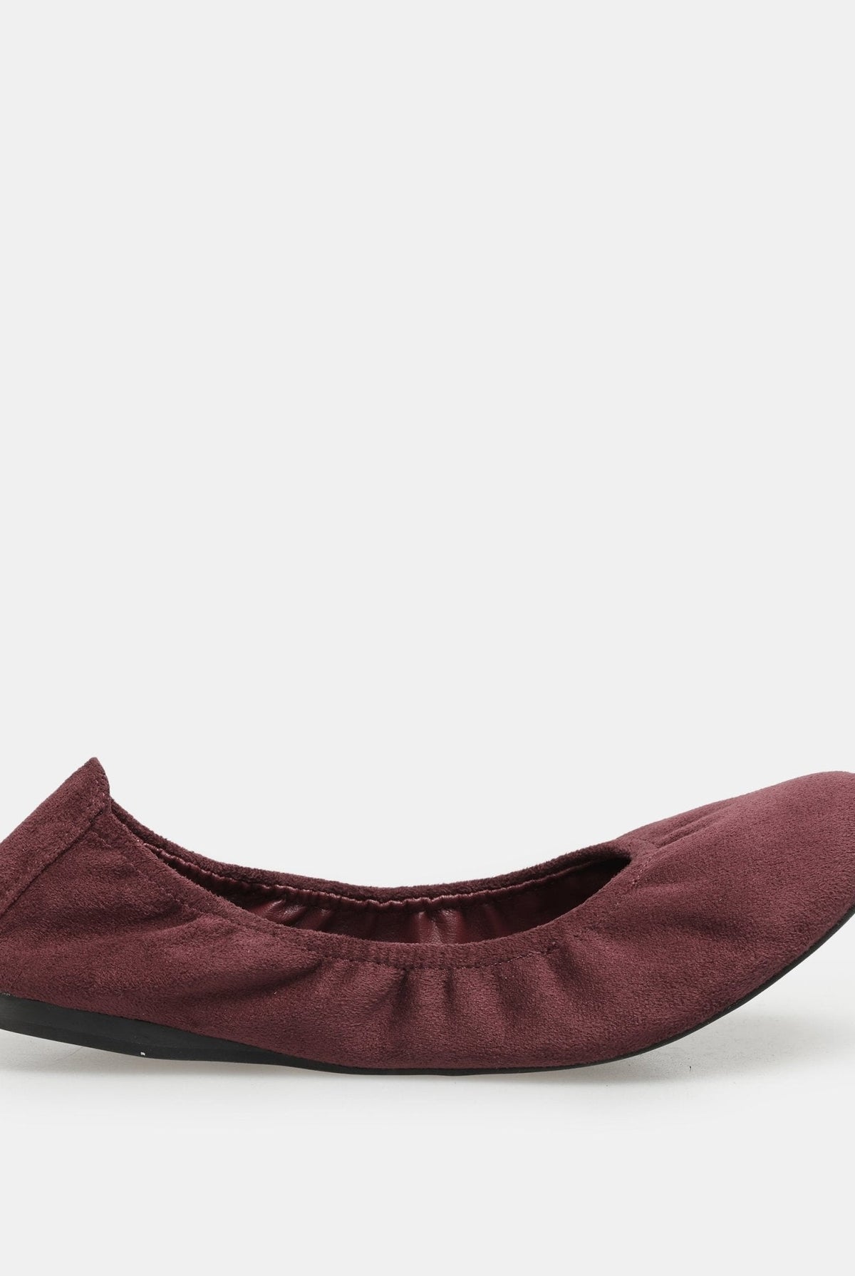 Suede Elastic Ballet Flats - shopaleena