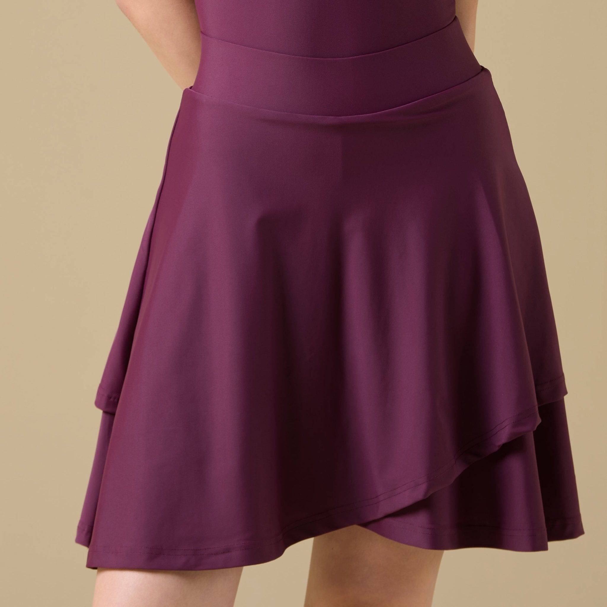 Swim Skirt with Flattering Silhouette - shopaleena