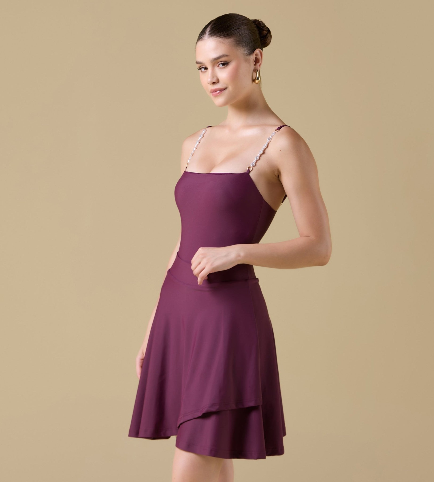 Swim Skirt with Flattering Silhouette - shopaleena