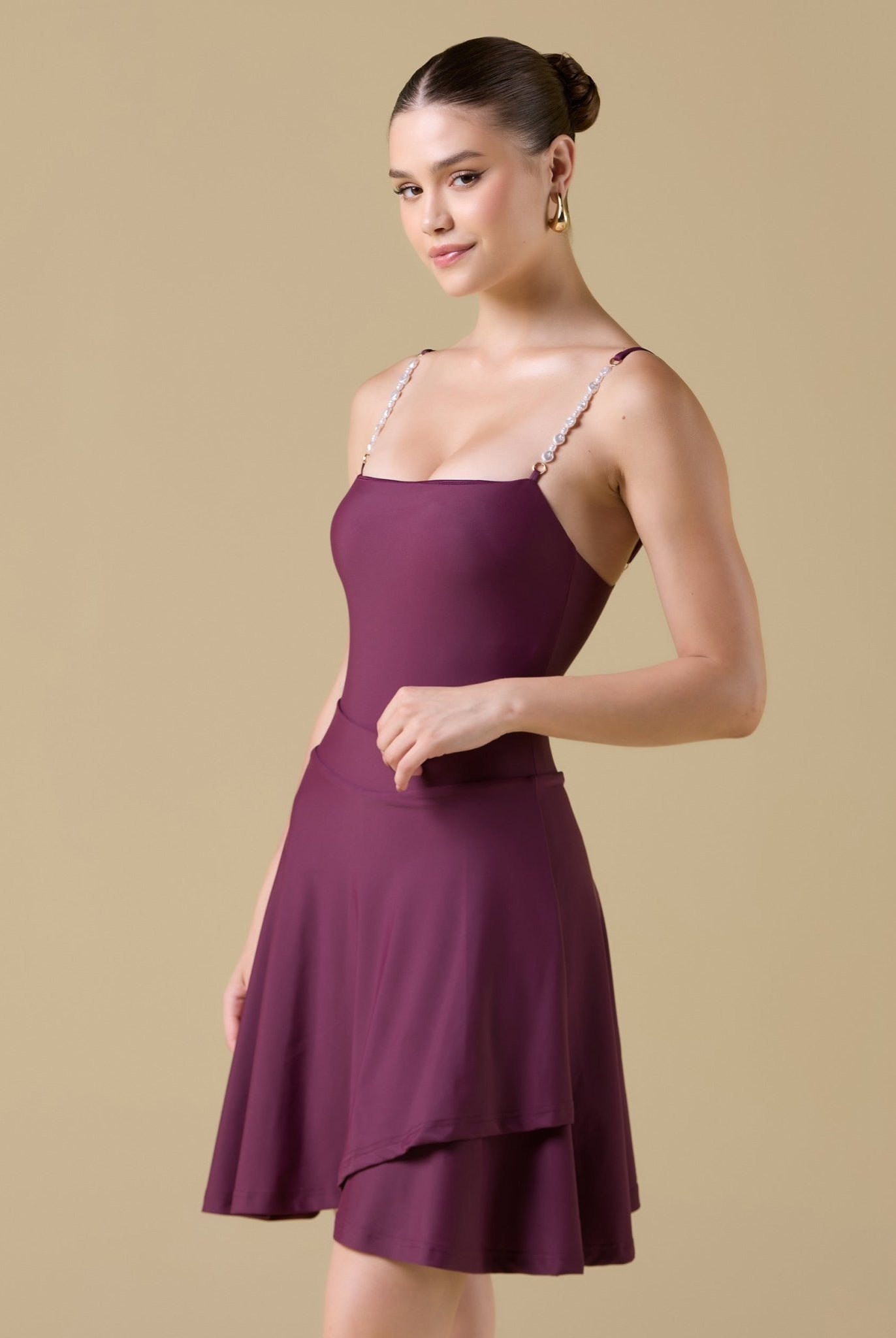 Swim Skirt with Flattering Silhouette - shopaleena