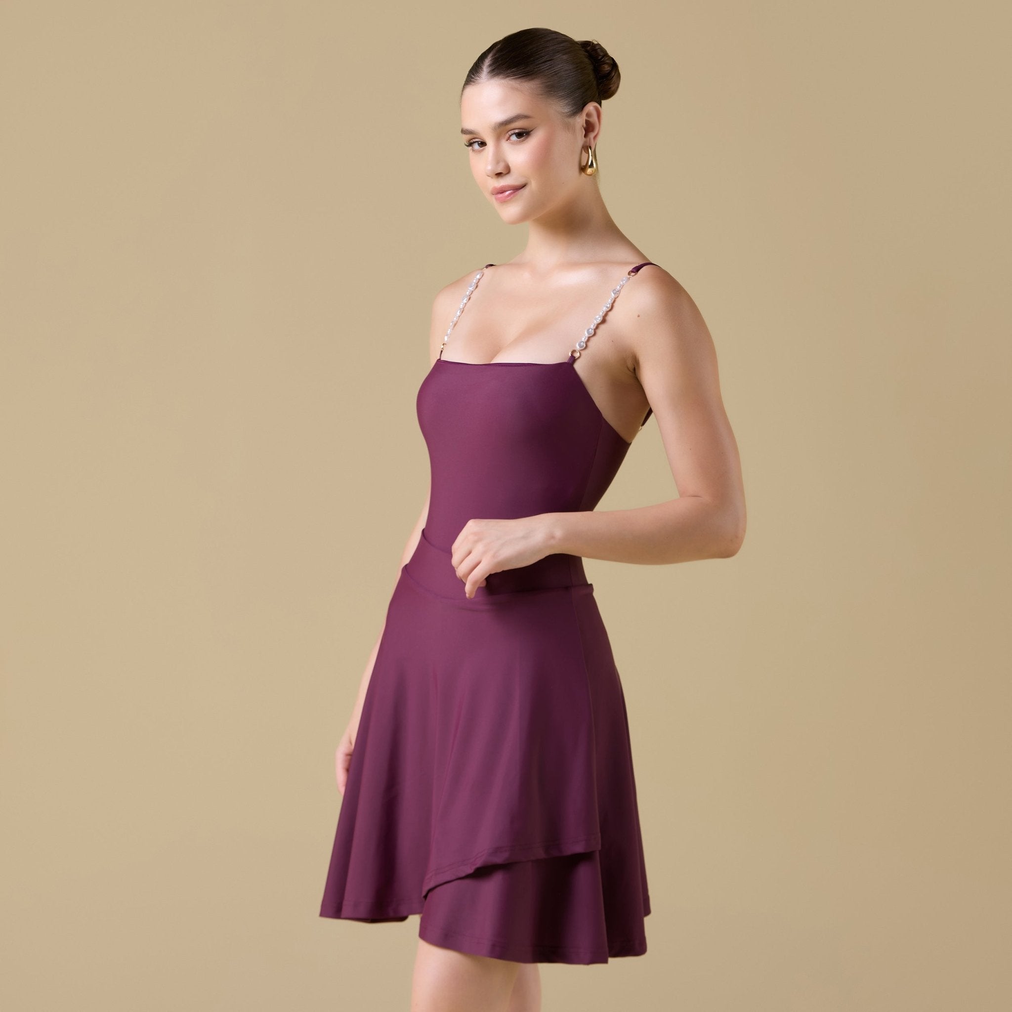 Swim Skirt with Flattering Silhouette - shopaleena