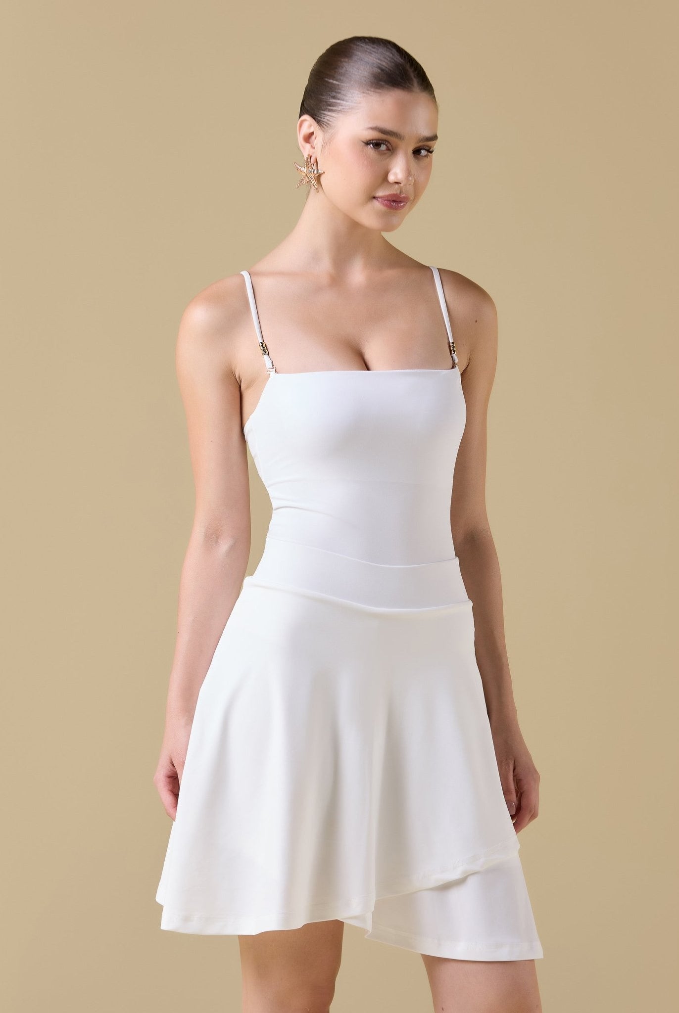 Swim Skirt with Flattering Silhouette - shopaleena