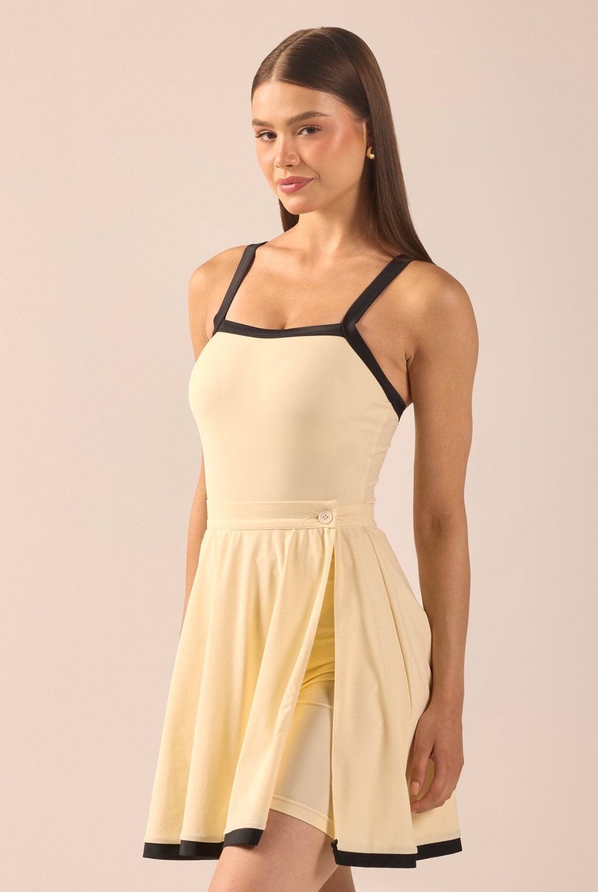 Swim Skirt with Trim - shopaleena