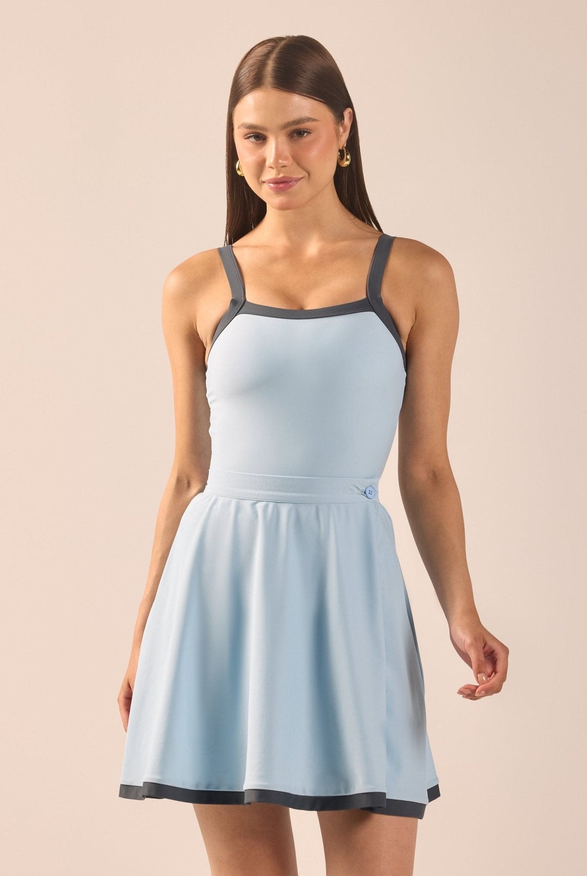 Swim Skirt with Trim - shopaleena