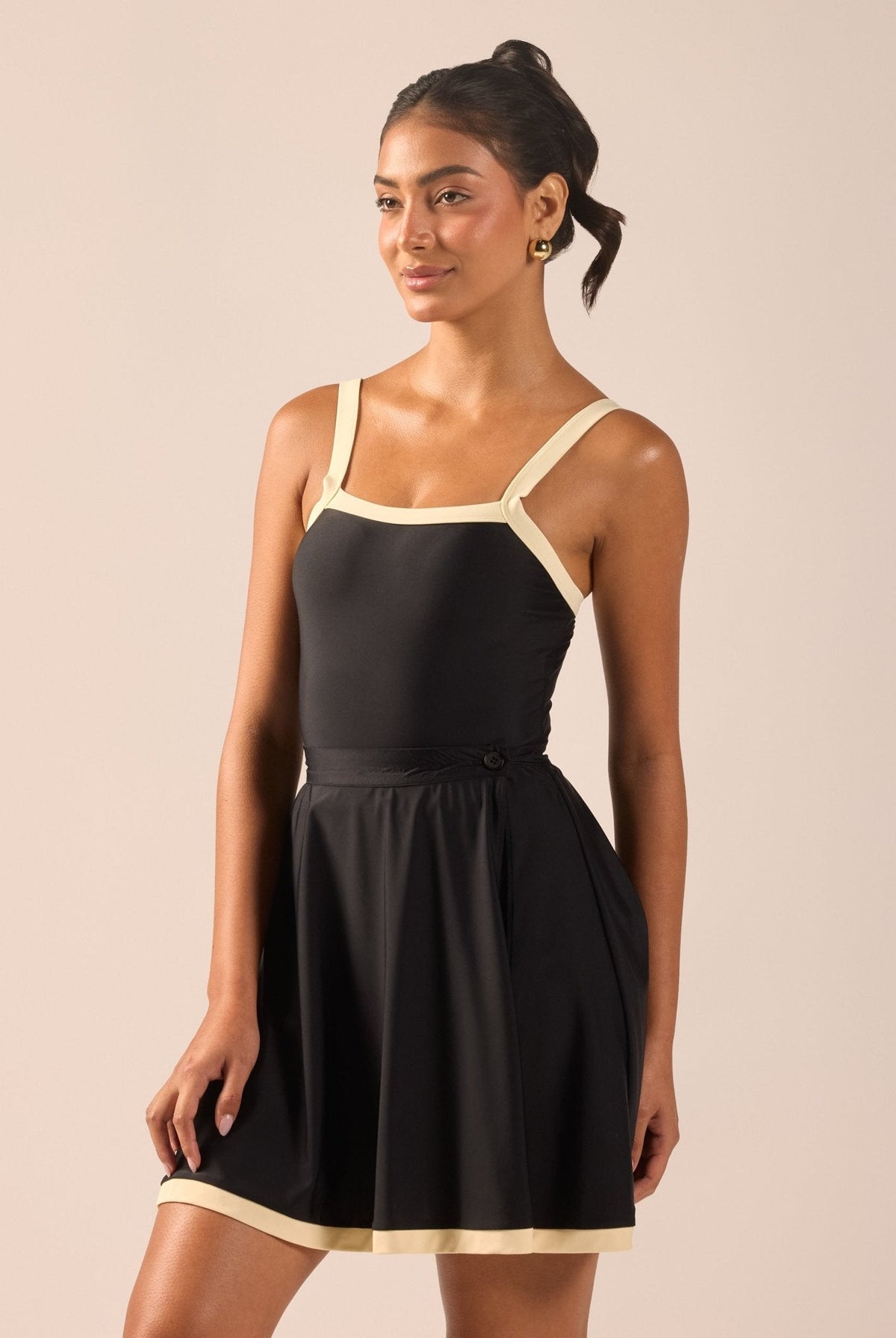 Swim Skirt with Trim - shopaleena