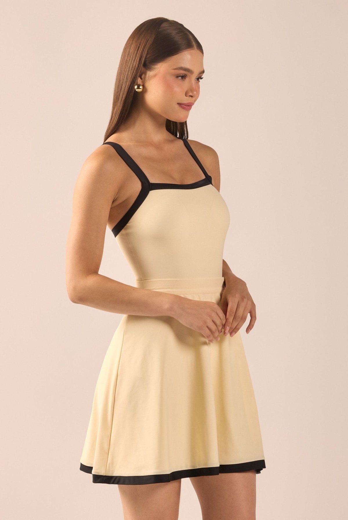 Swim Skirt with Trim - shopaleena