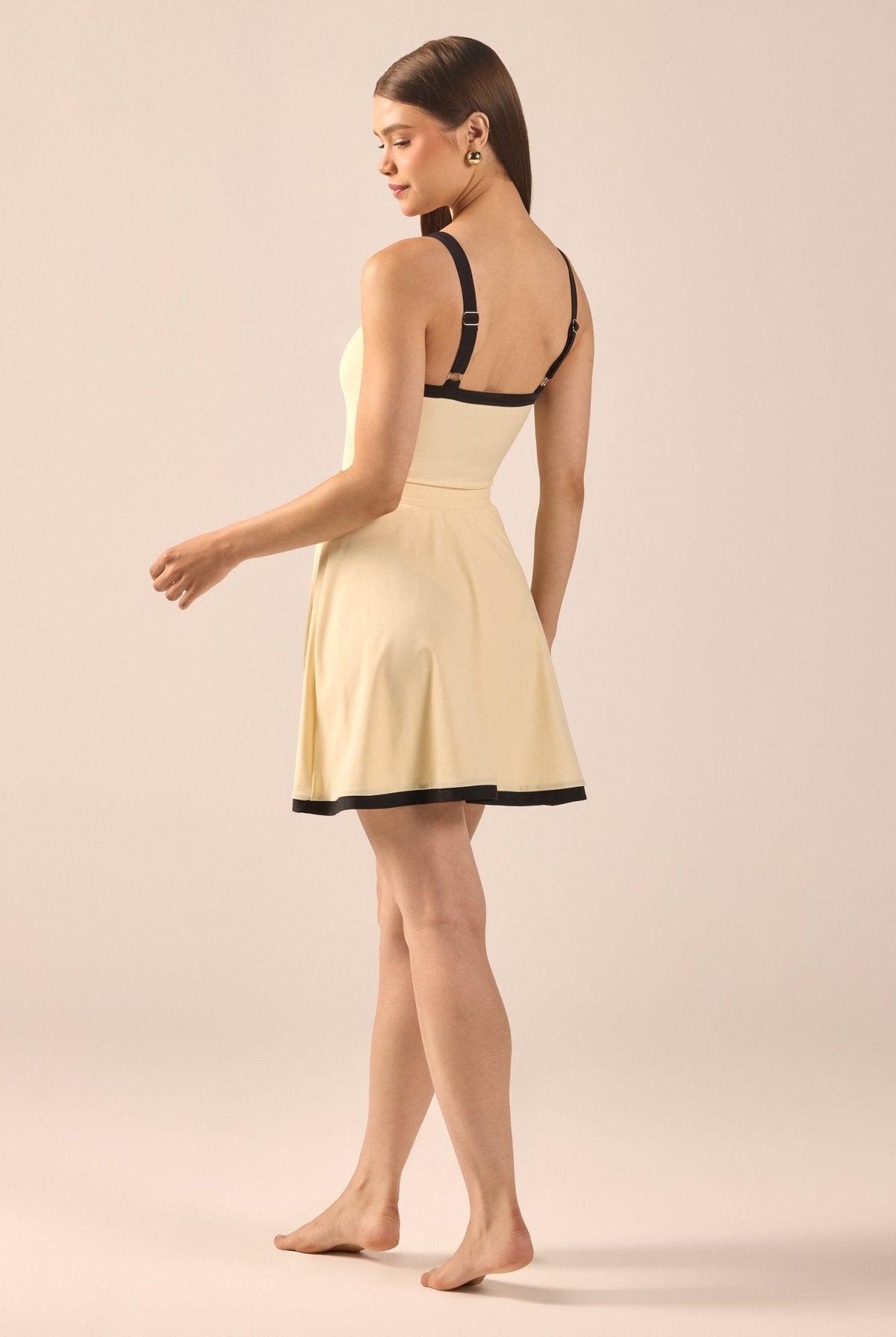 Swim Skirt with Trim - shopaleena