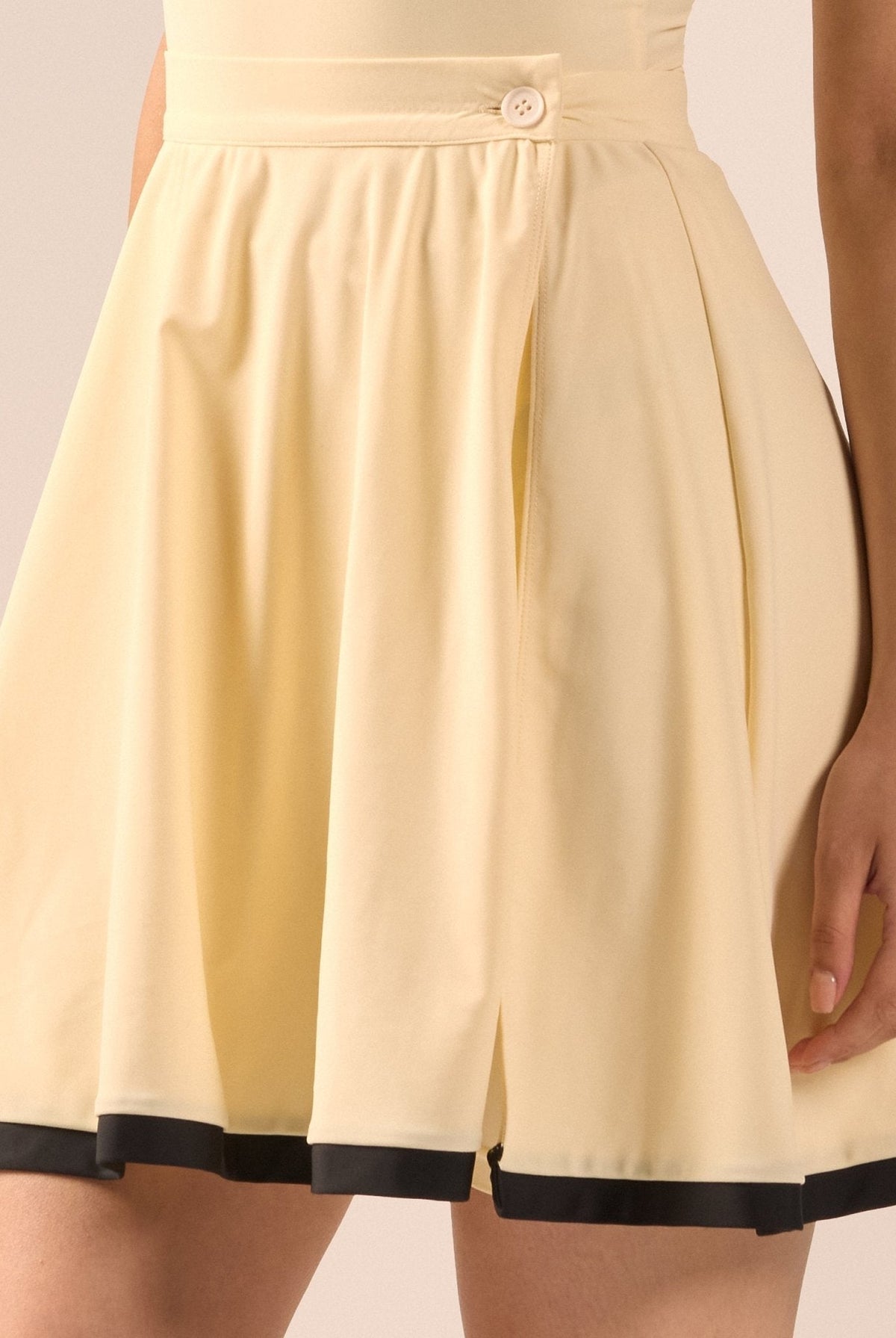 Swim Skirt with Trim - shopaleena
