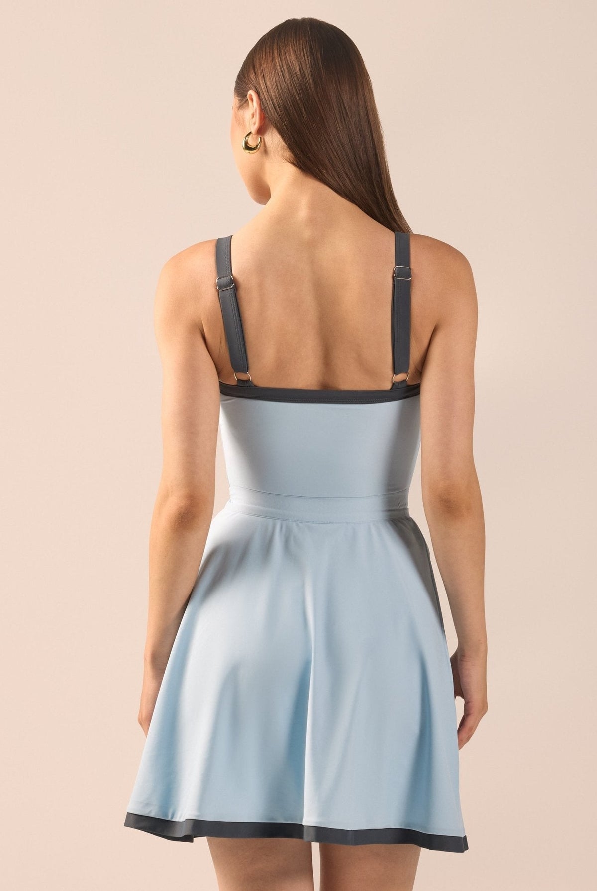 Swim Skirt with Trim - shopaleena