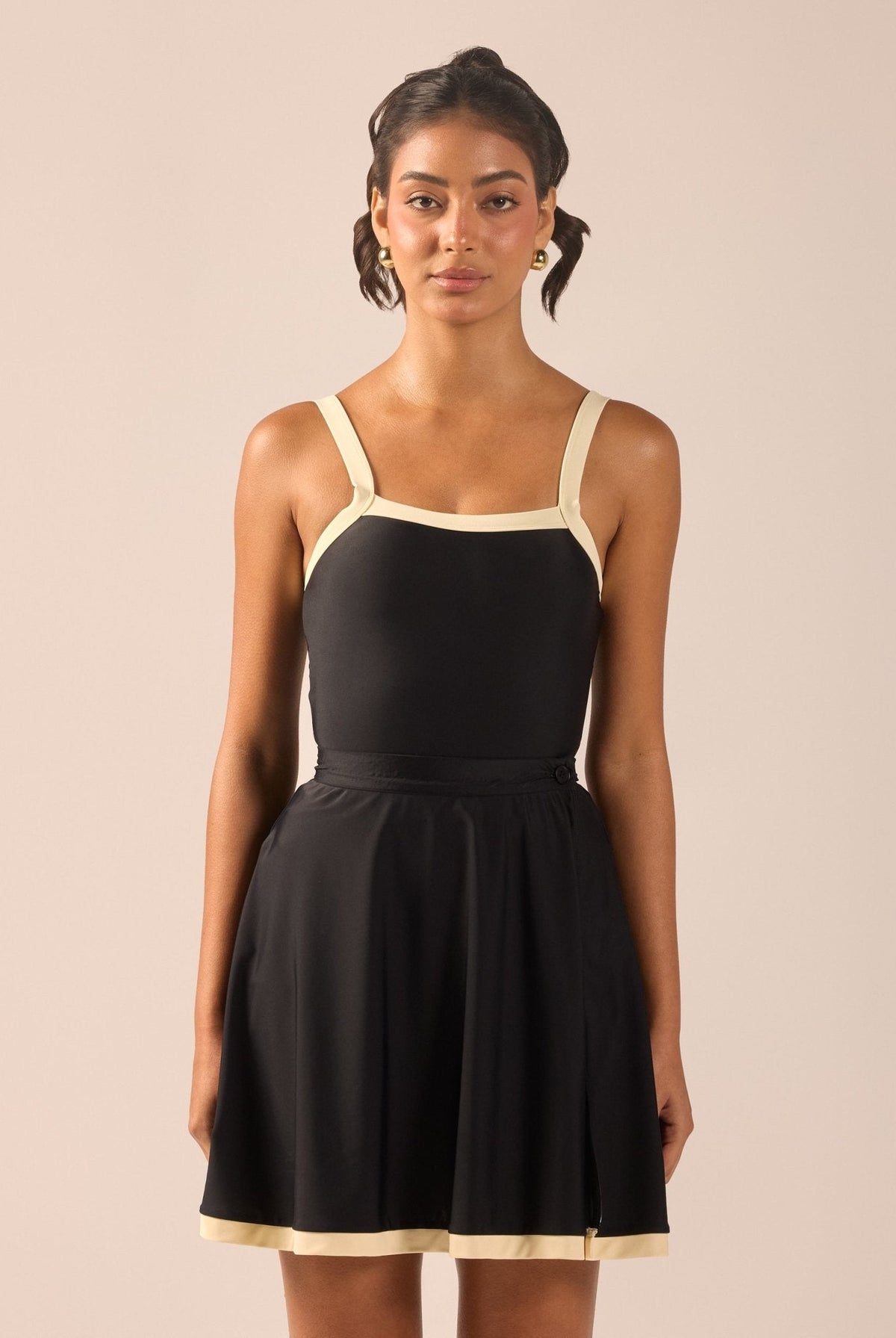 Swim Skirt with Trim - shopaleena