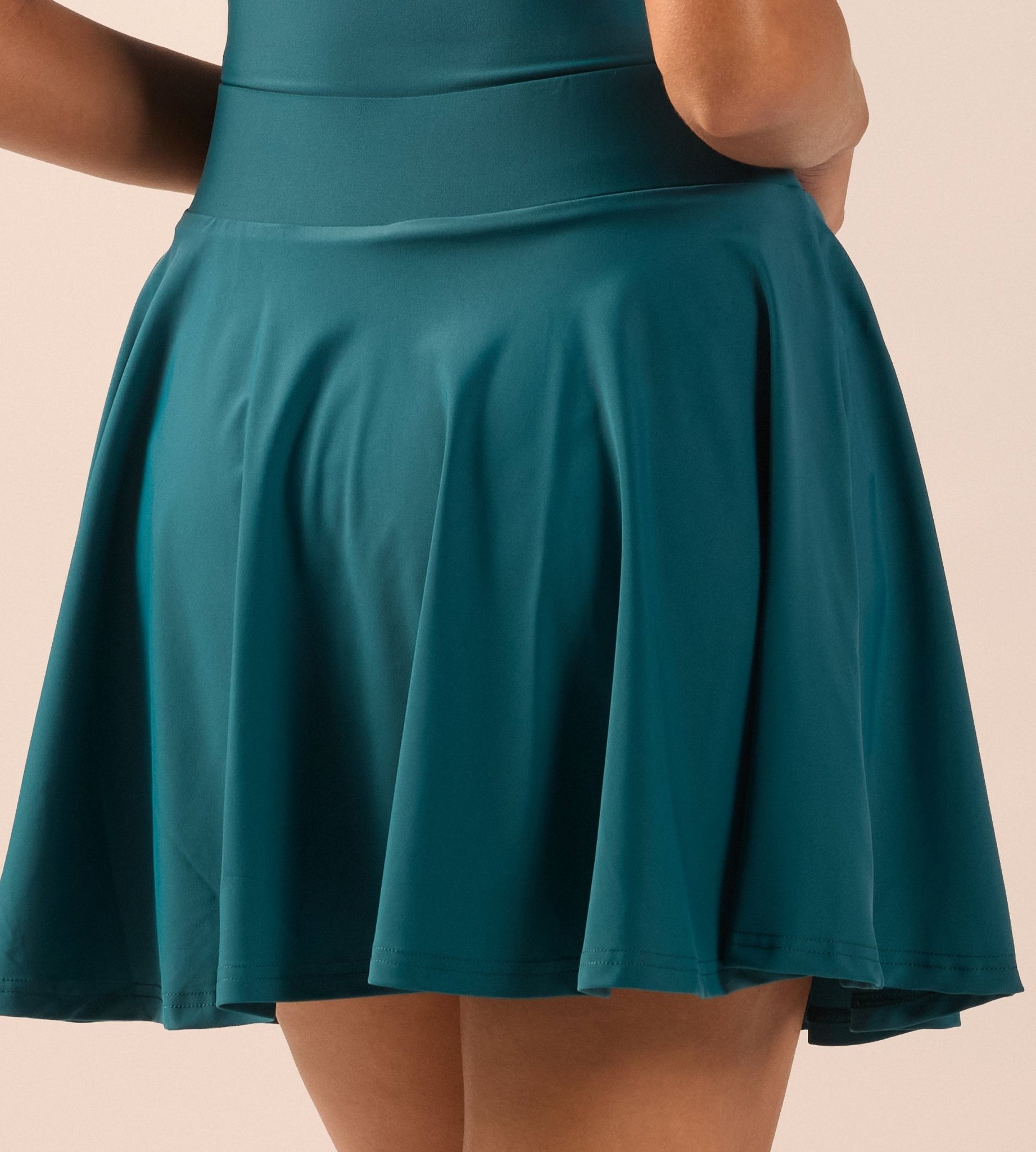 Teal A-Line Swim Skirt - shopaleena