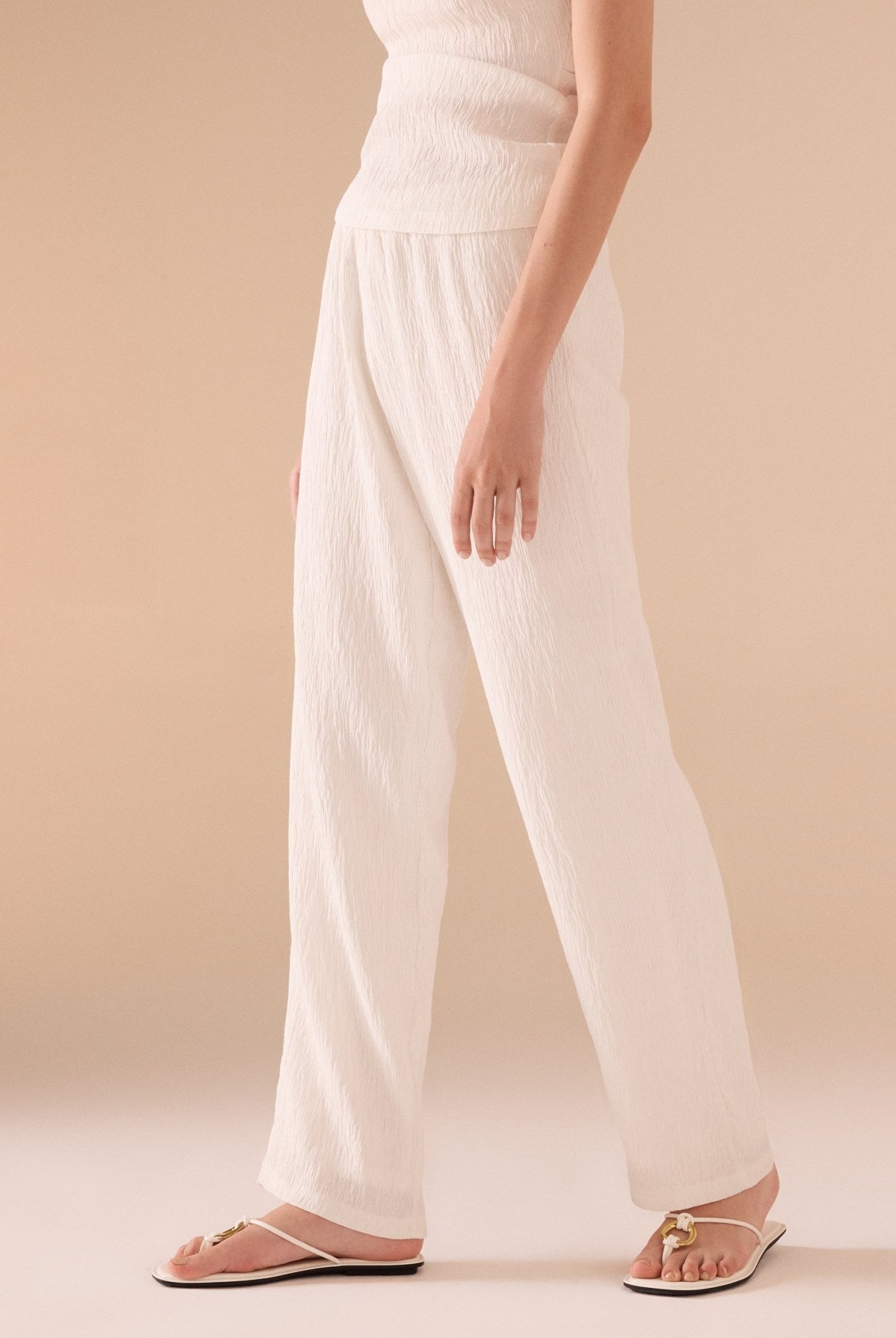 Textured Rayon Pant - shopaleena