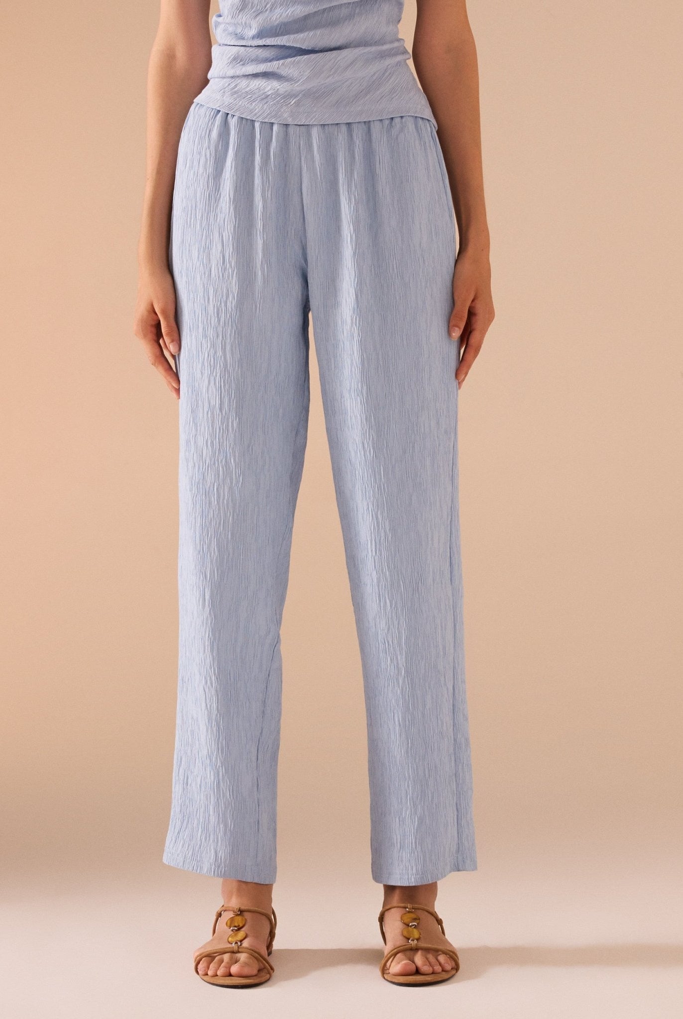 Textured Rayon Pant - shopaleena