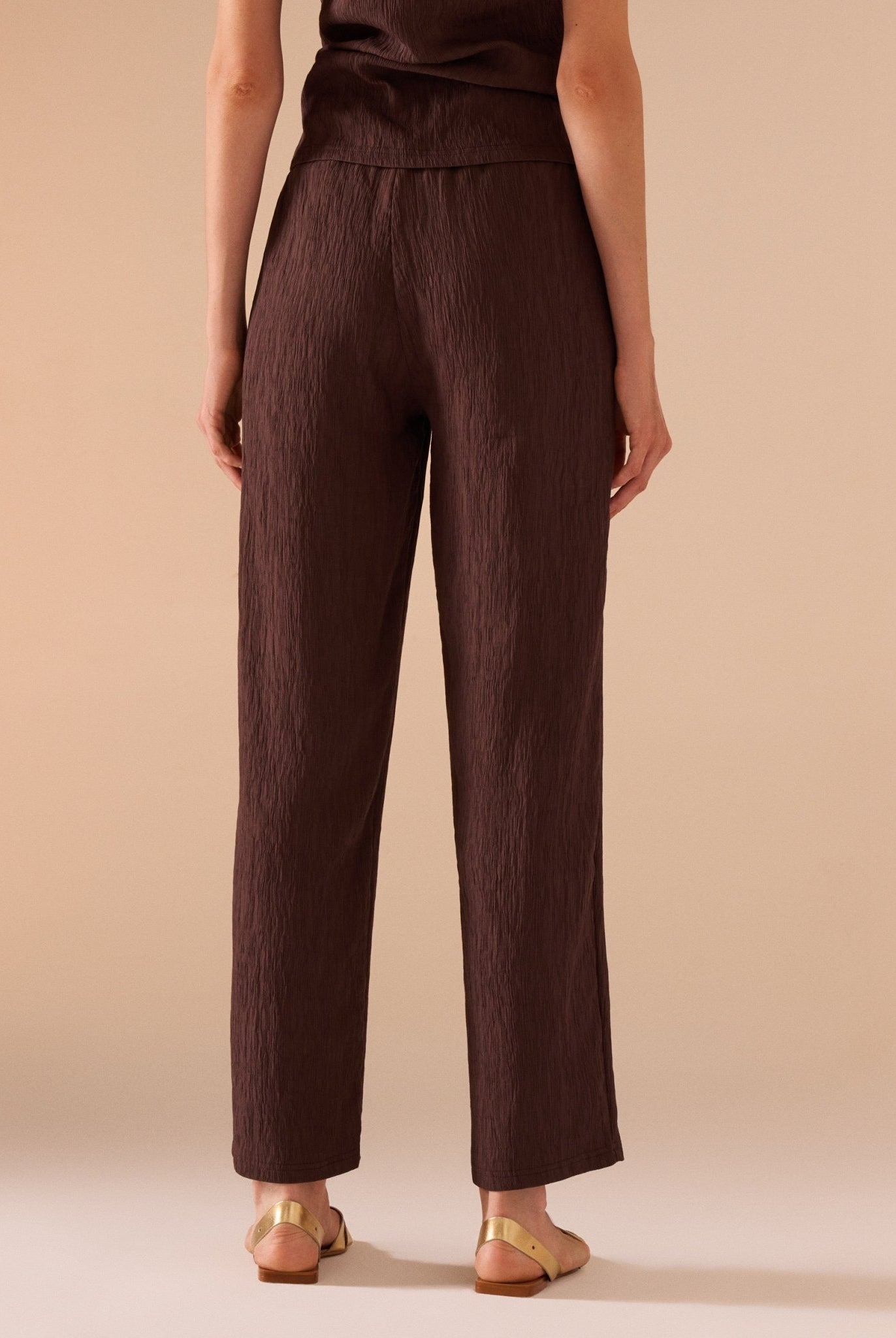 Textured Rayon Pant - shopaleena