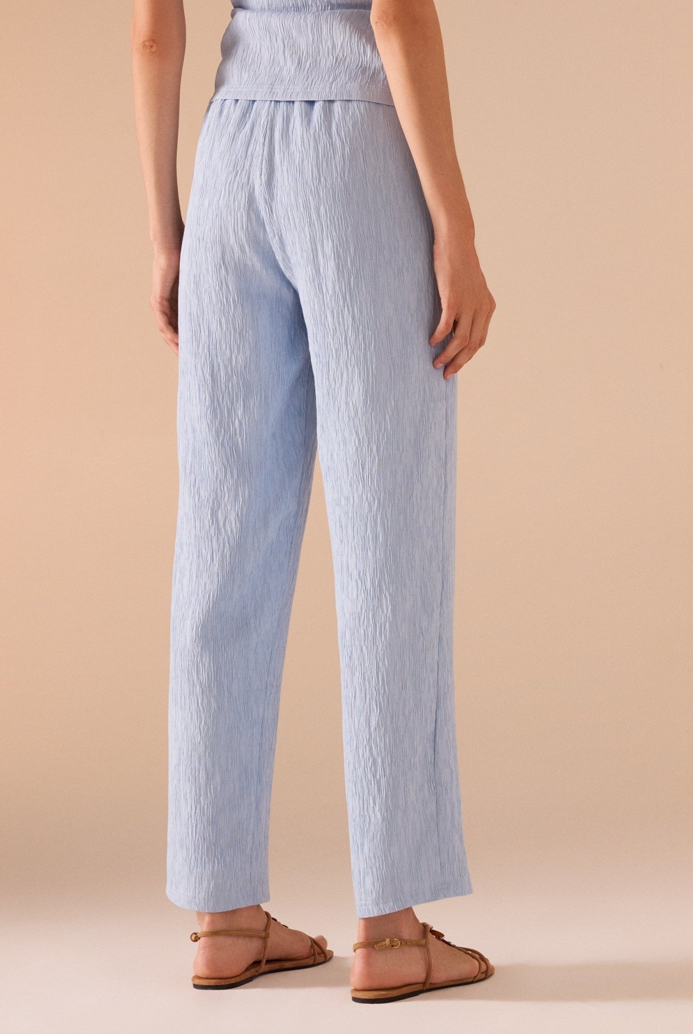 Textured Rayon Pant - shopaleena