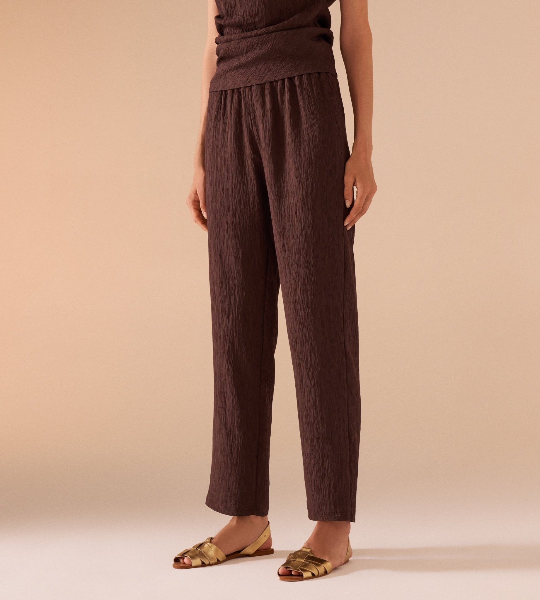 Textured Rayon Pant - shopaleena