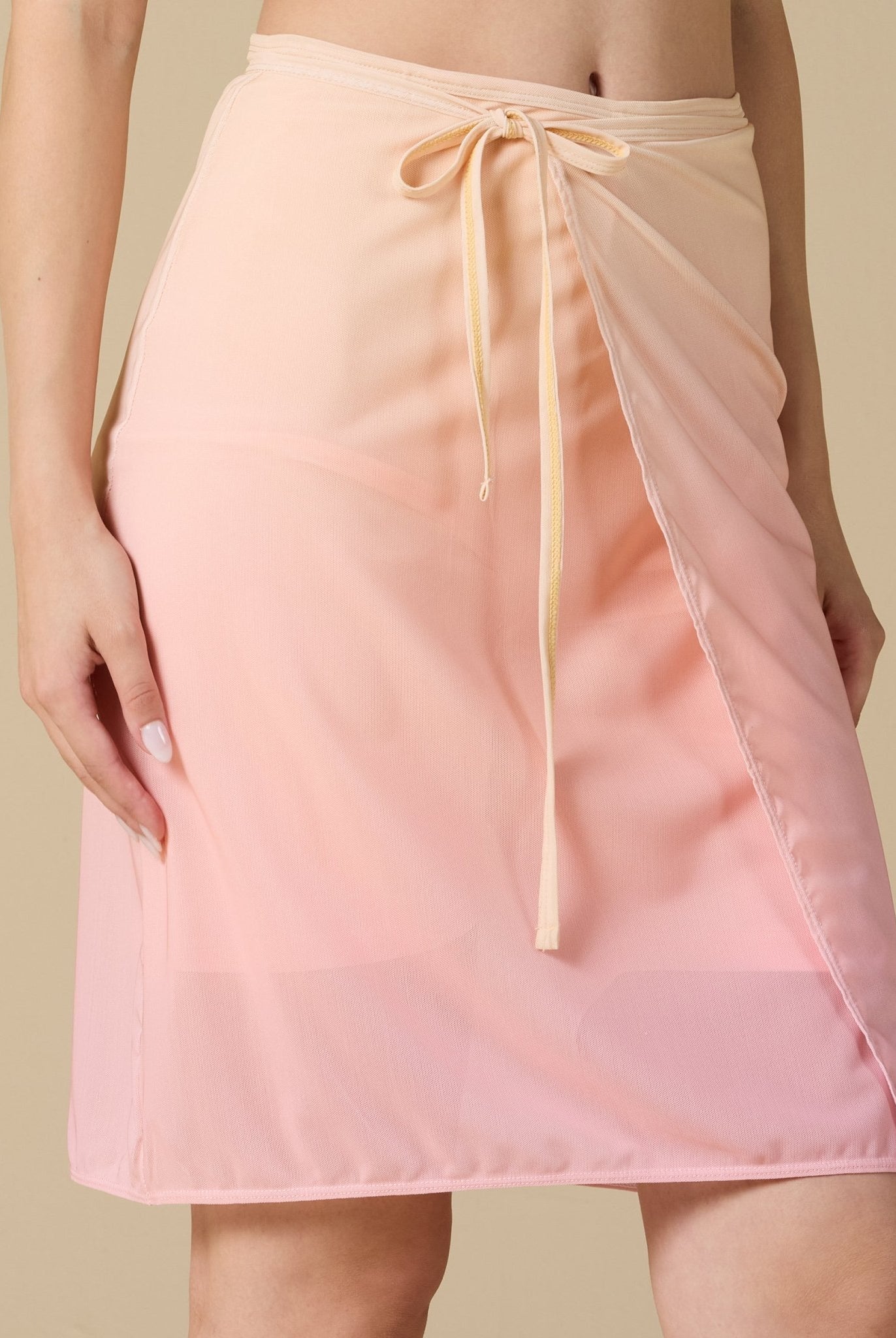 Tie - front swim skirt - shopaleena