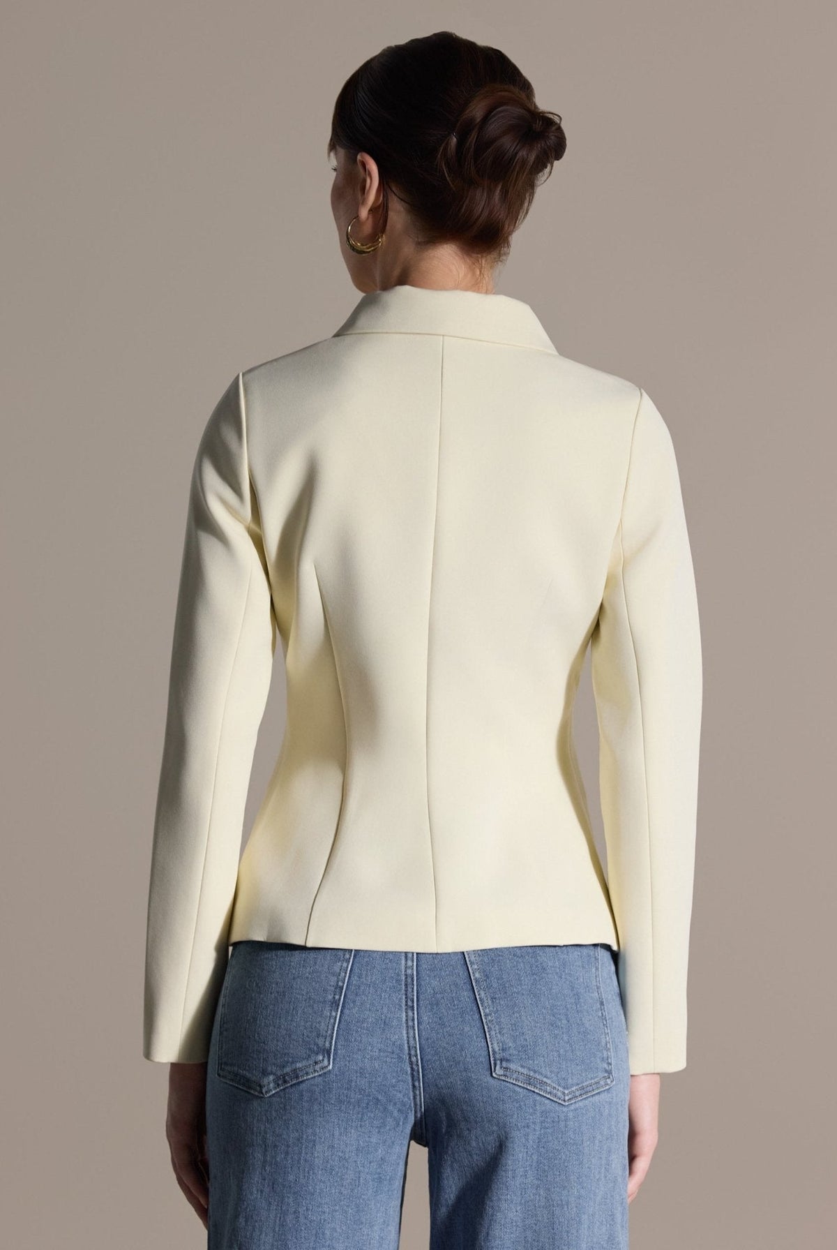 Twill Fitted Jacket - shopaleena