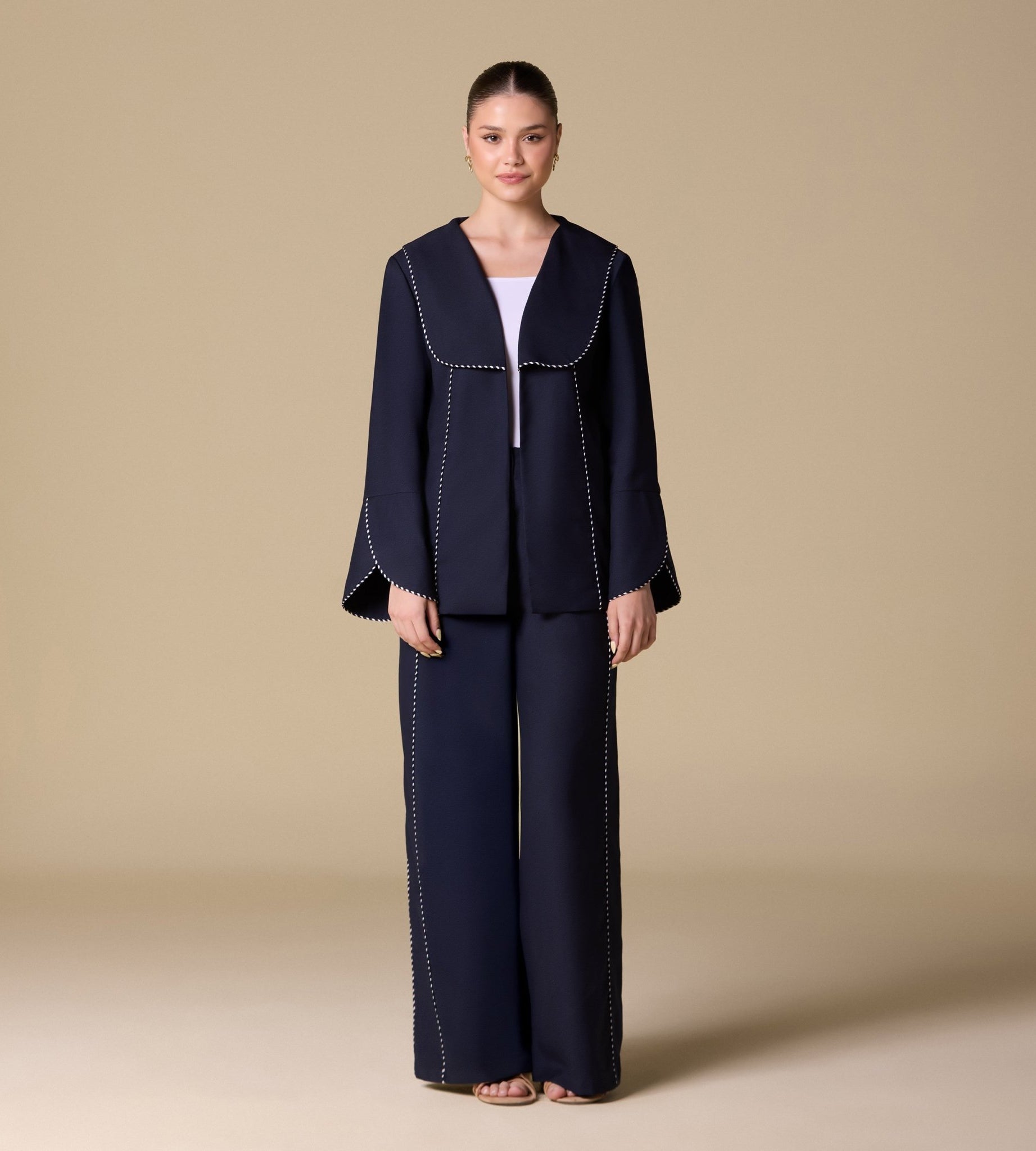 Twill Kimono - Style Trim Top - shopaleena