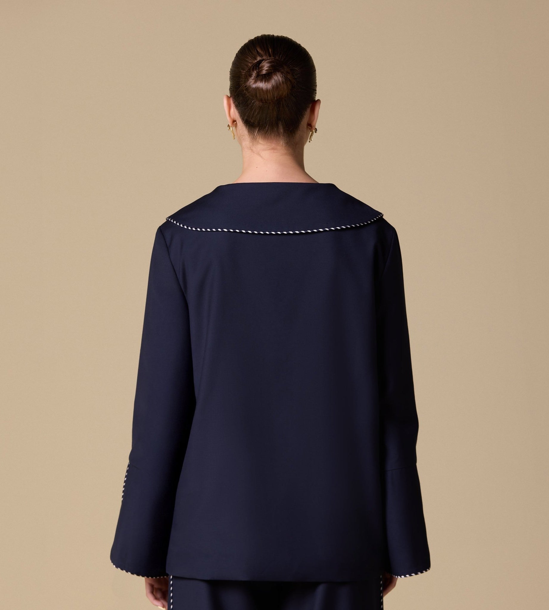 Twill Kimono - Style Trim Top - shopaleena