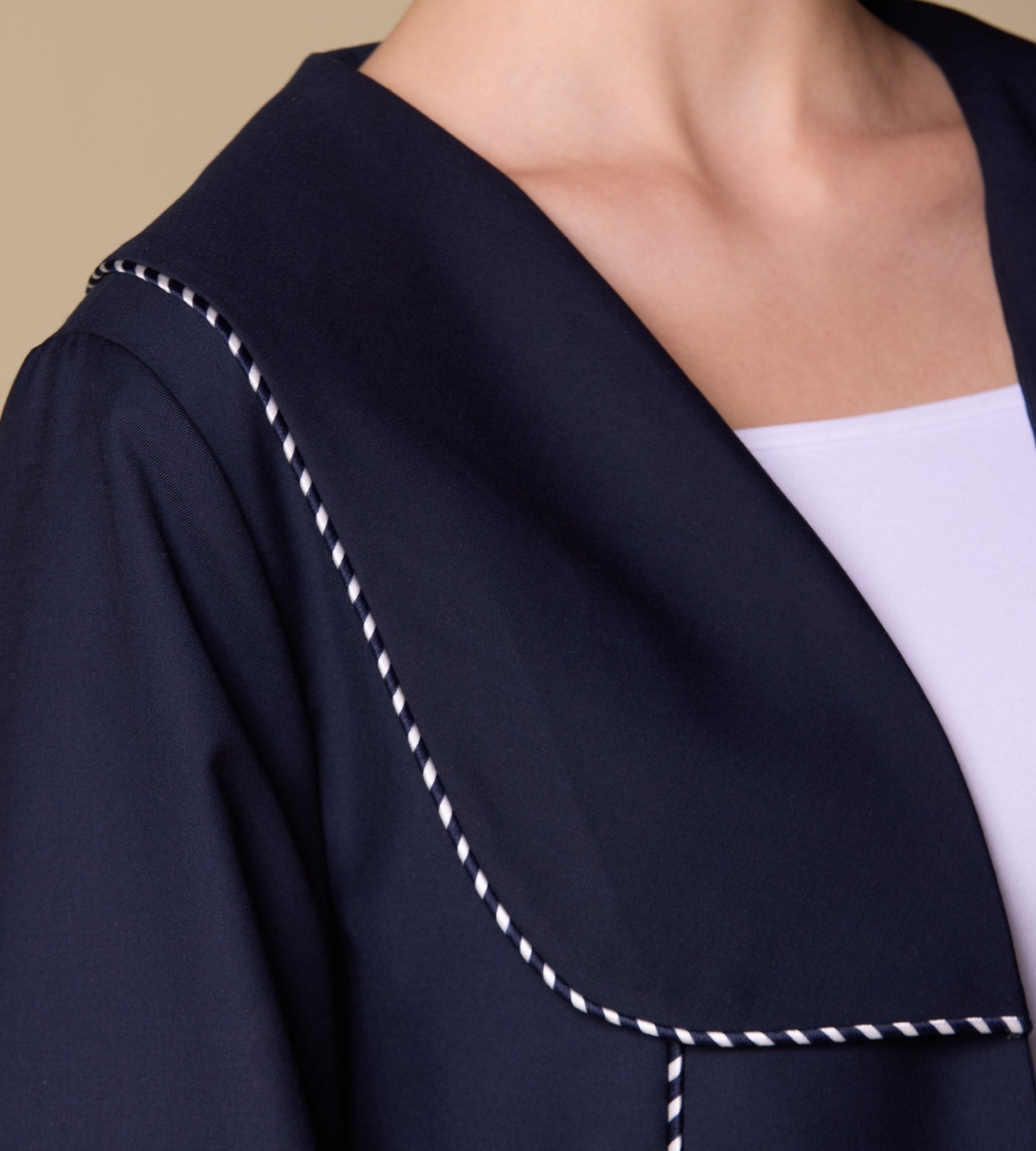 Twill Kimono - Style Trim Top - shopaleena