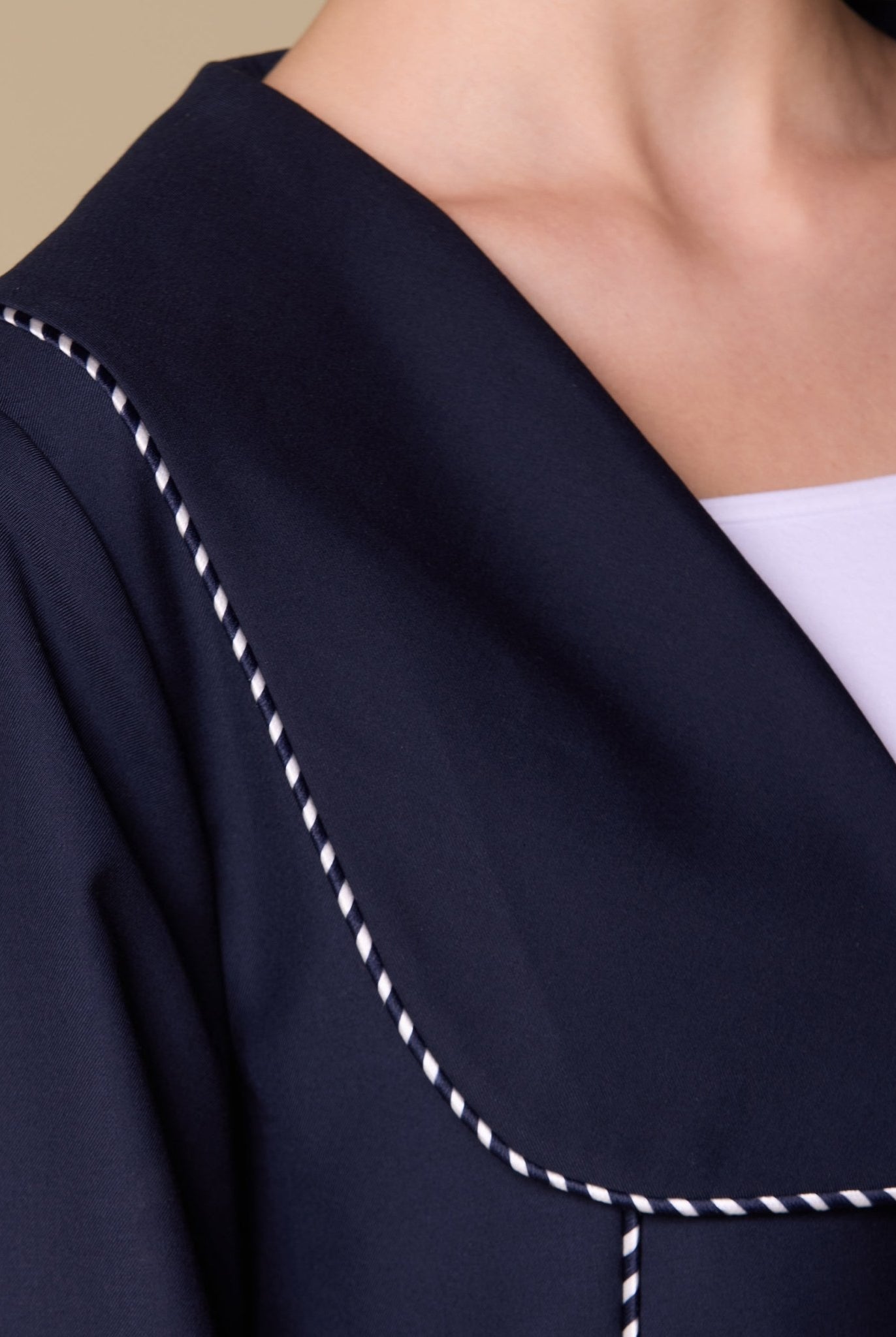 Twill Kimono - Style Trim Top - shopaleena