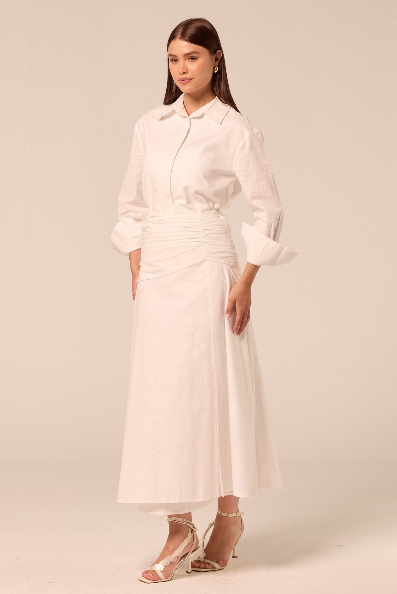 White Classic Cotton Shirt - shopaleena