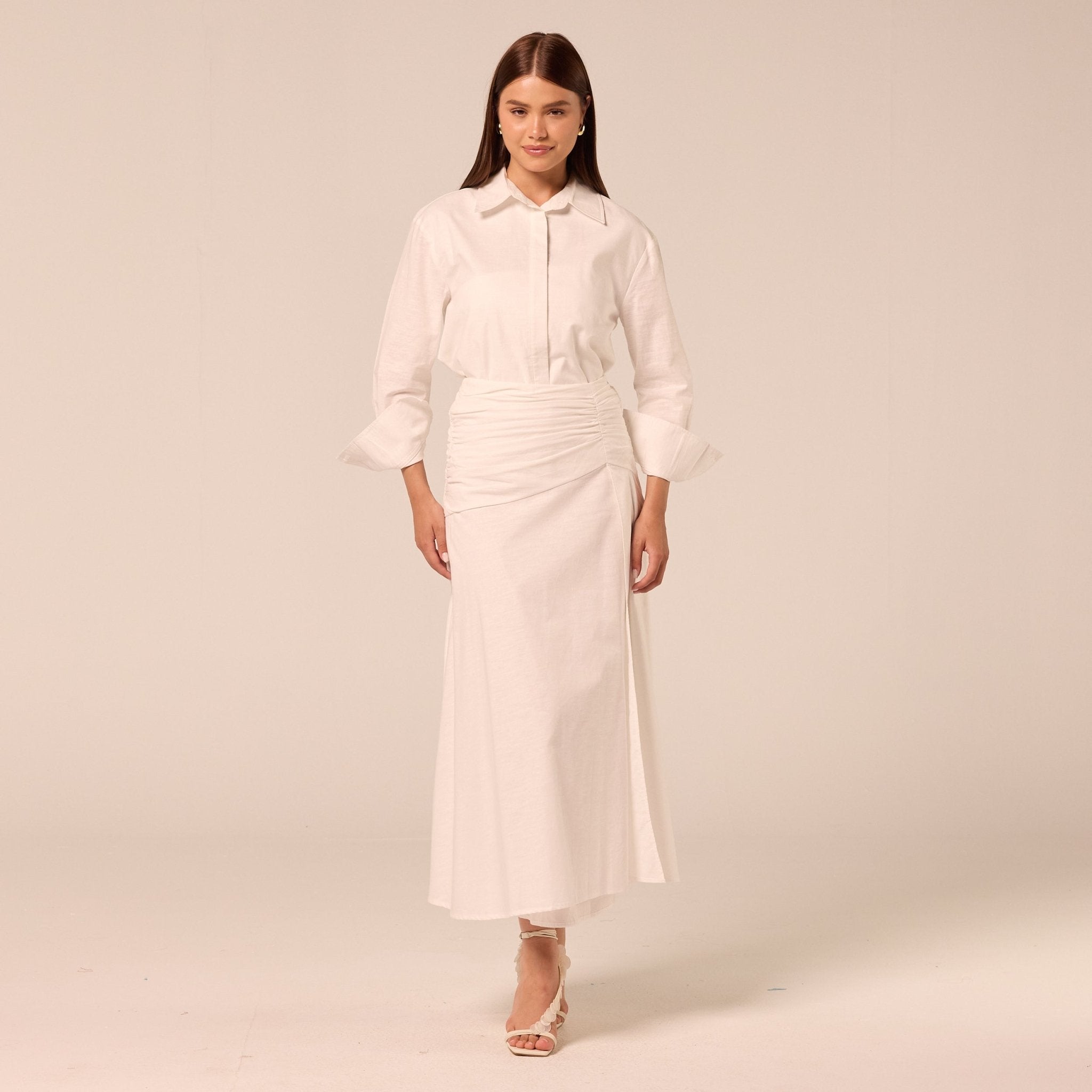 White Classic Cotton Shirt - shopaleena