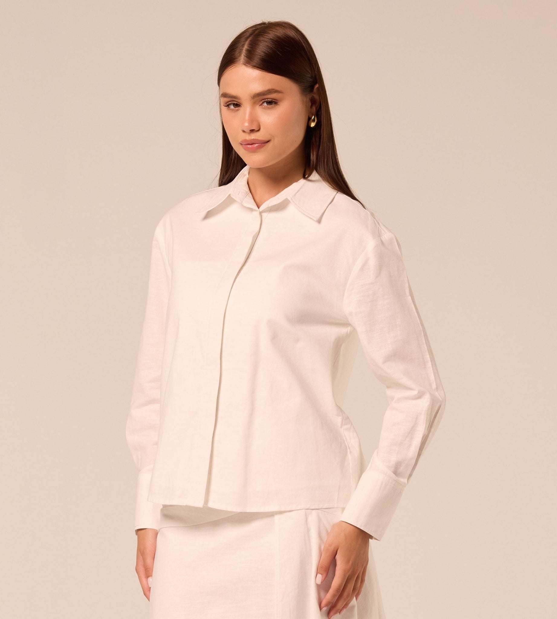 White Classic Cotton Shirt - shopaleena