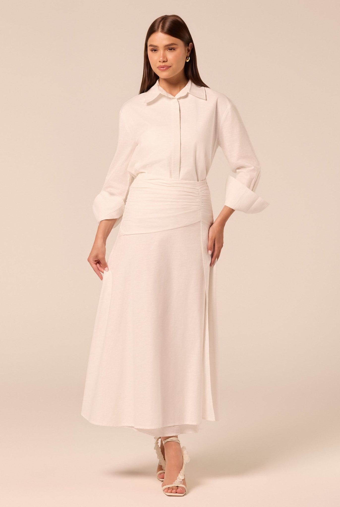 White Classic Cotton Shirt - shopaleena