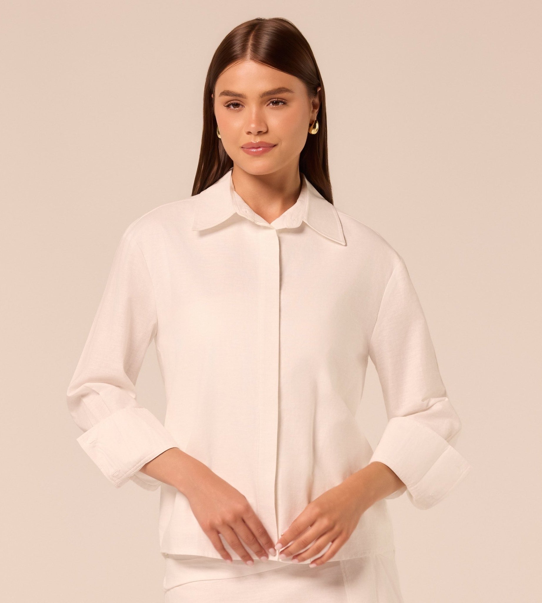 White Classic Cotton Shirt - shopaleena