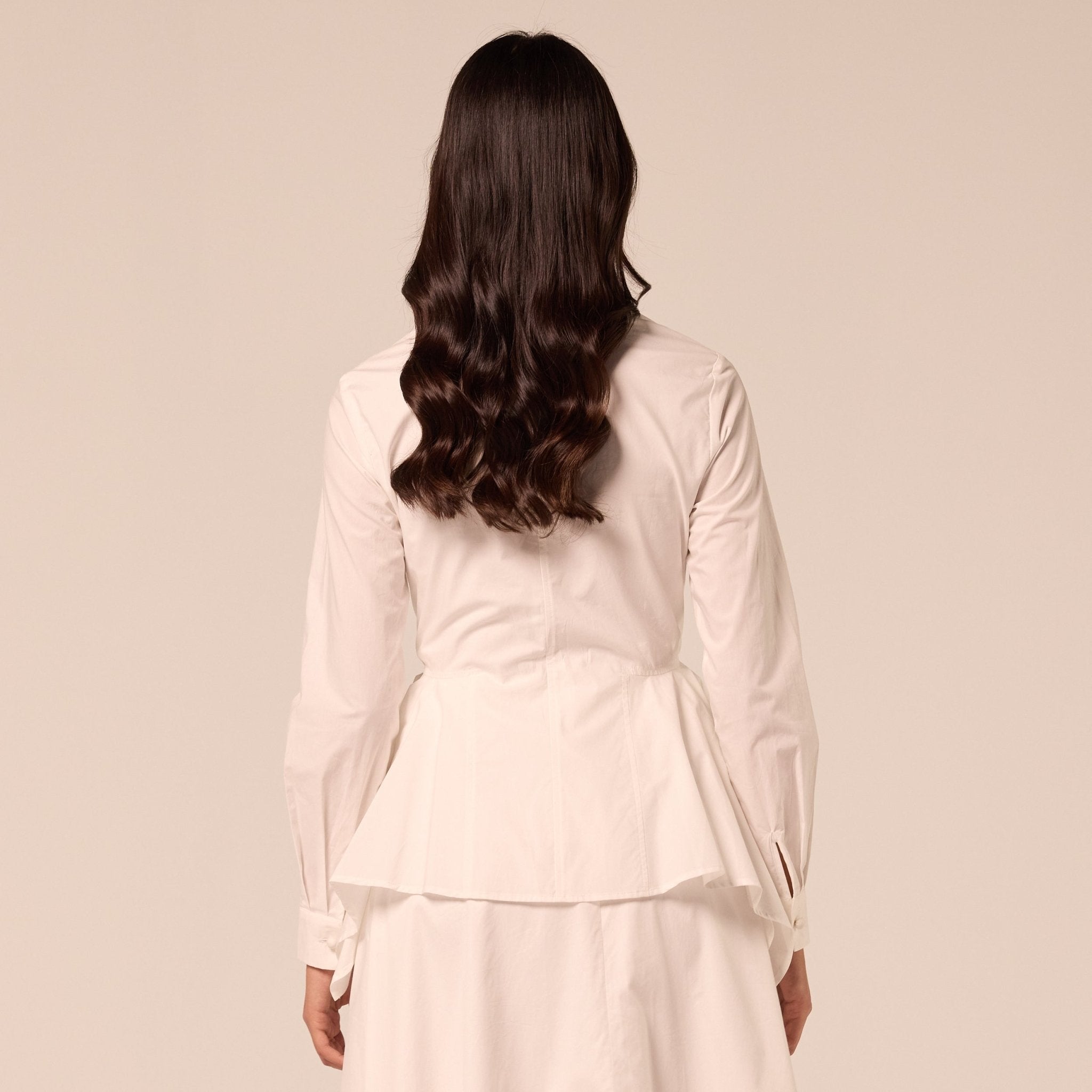 White Handkerchief Hem Cotton Set - shopaleena