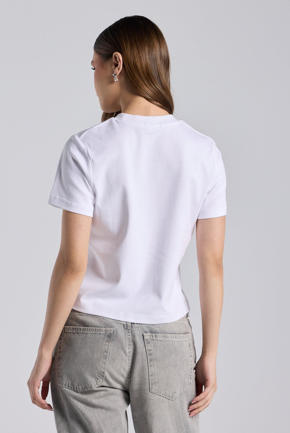 White Hejaz Embroidered Cotton T-shirt - shopaleena