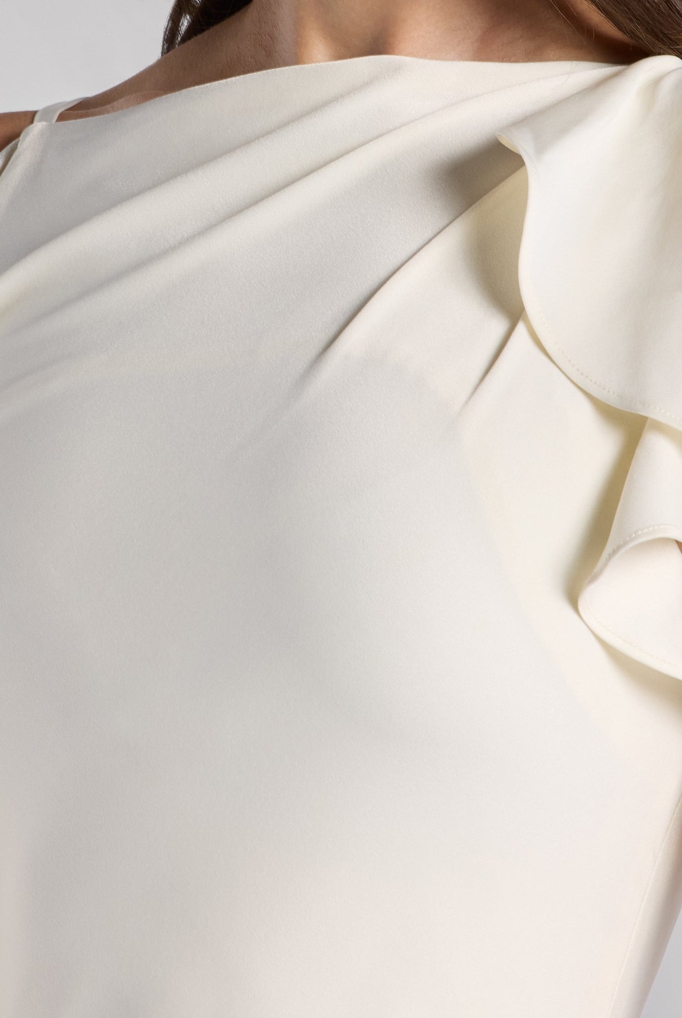 White Low Waist Satin Maxi Dress - shopaleena