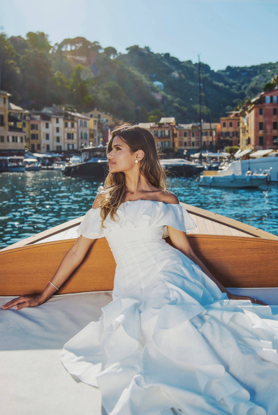 White Ruffle Linen Maxi Dress - shopaleena