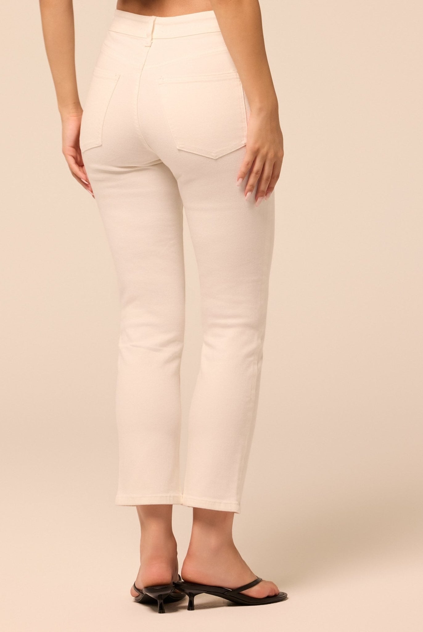 White Straight Leg Jeans - shopaleena
