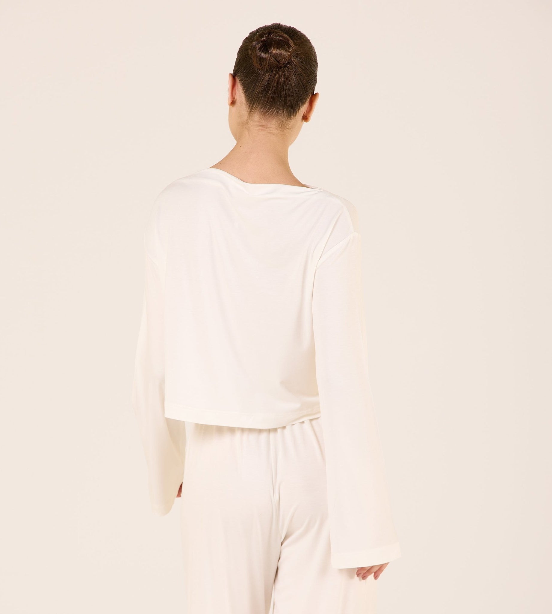 Wide Fit Bamboo Boat Neckline Top - shopaleena