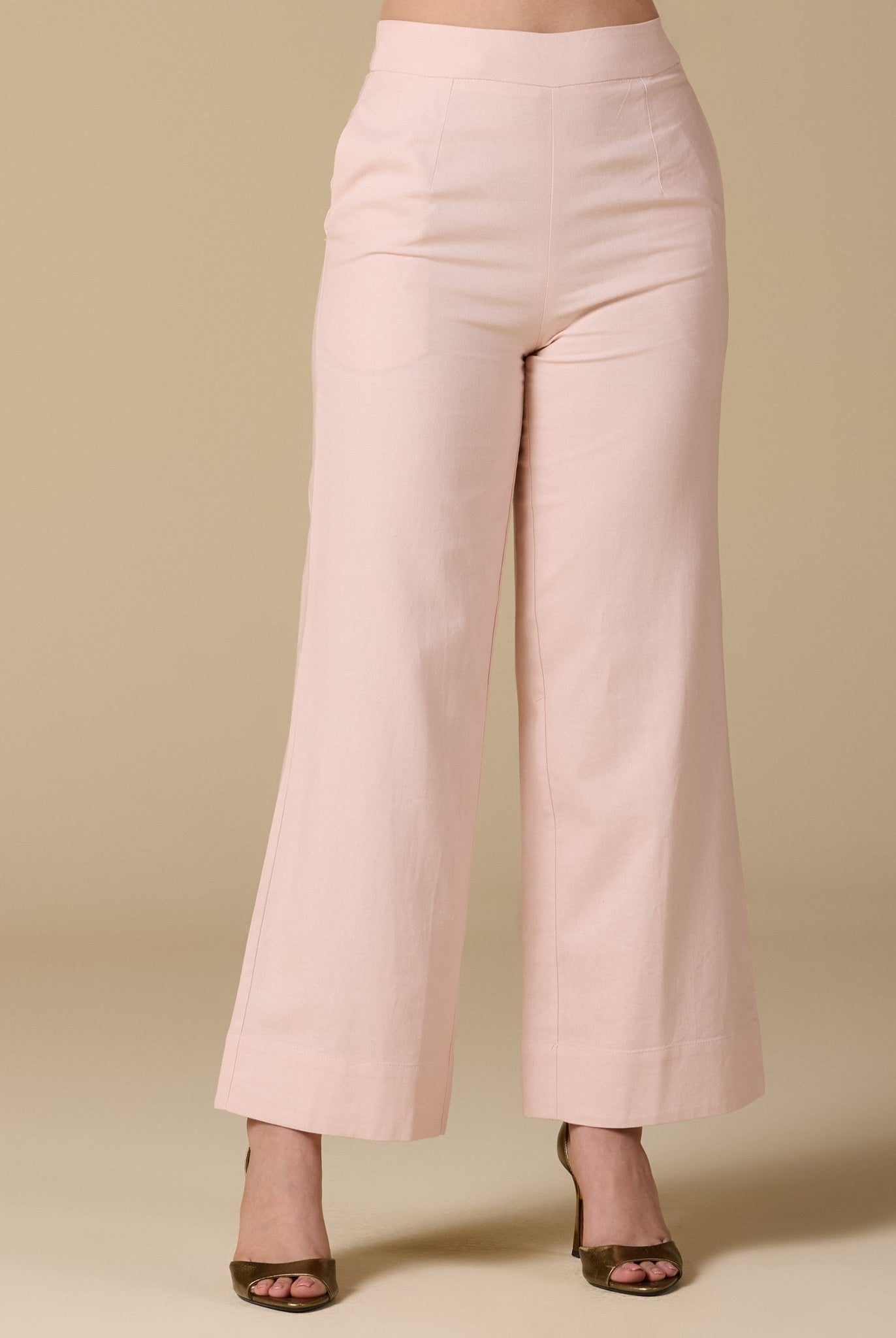 Wide leg linen pants - shopaleena