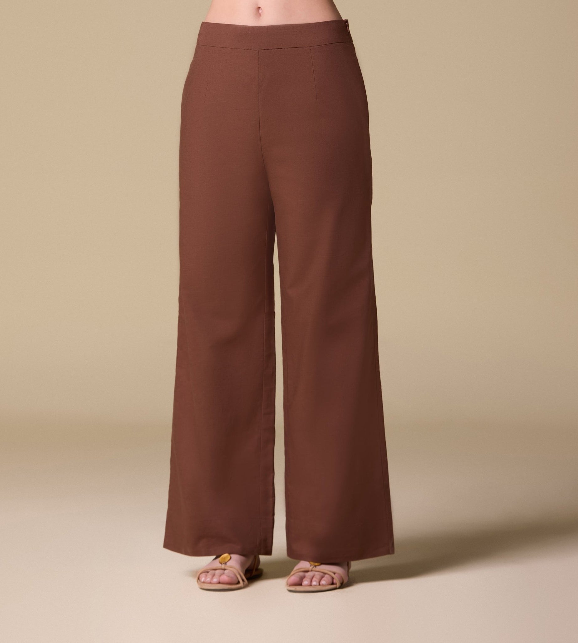 Wide leg linen pants - shopaleena