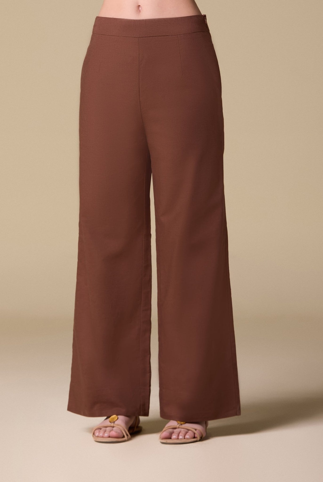 Wide leg linen pants - shopaleena