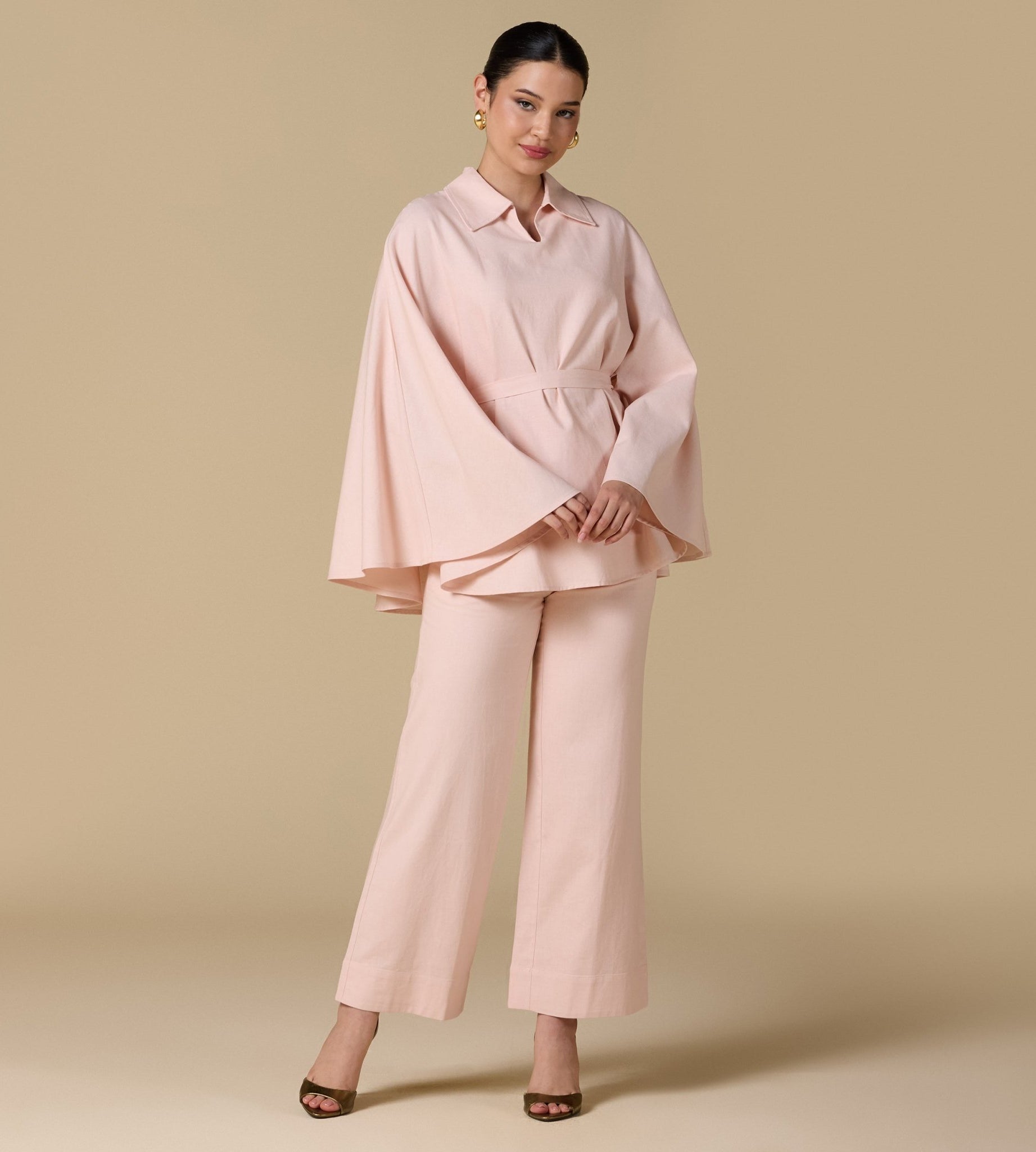 Wide leg linen pants - shopaleena