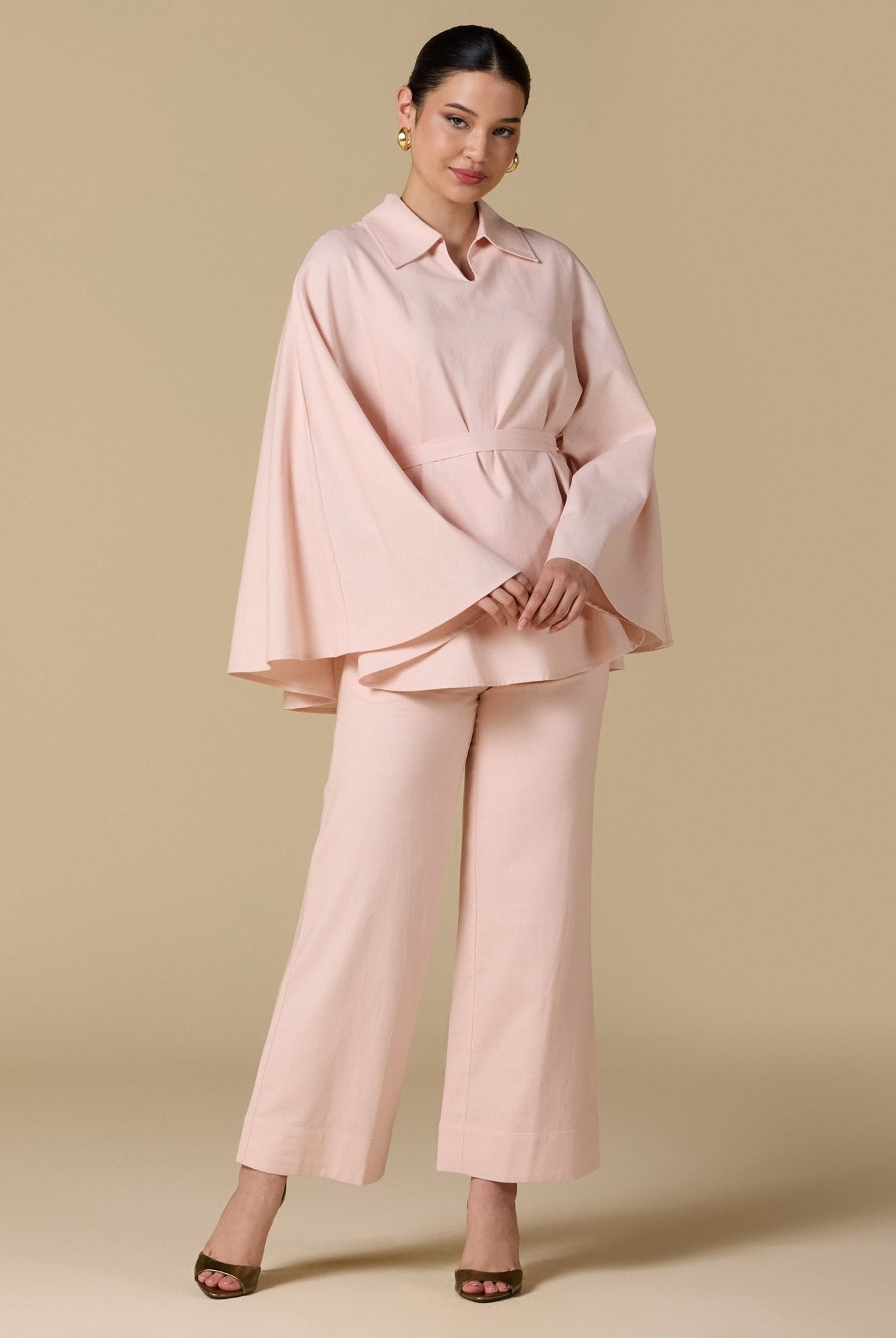 Wide leg linen pants - shopaleena