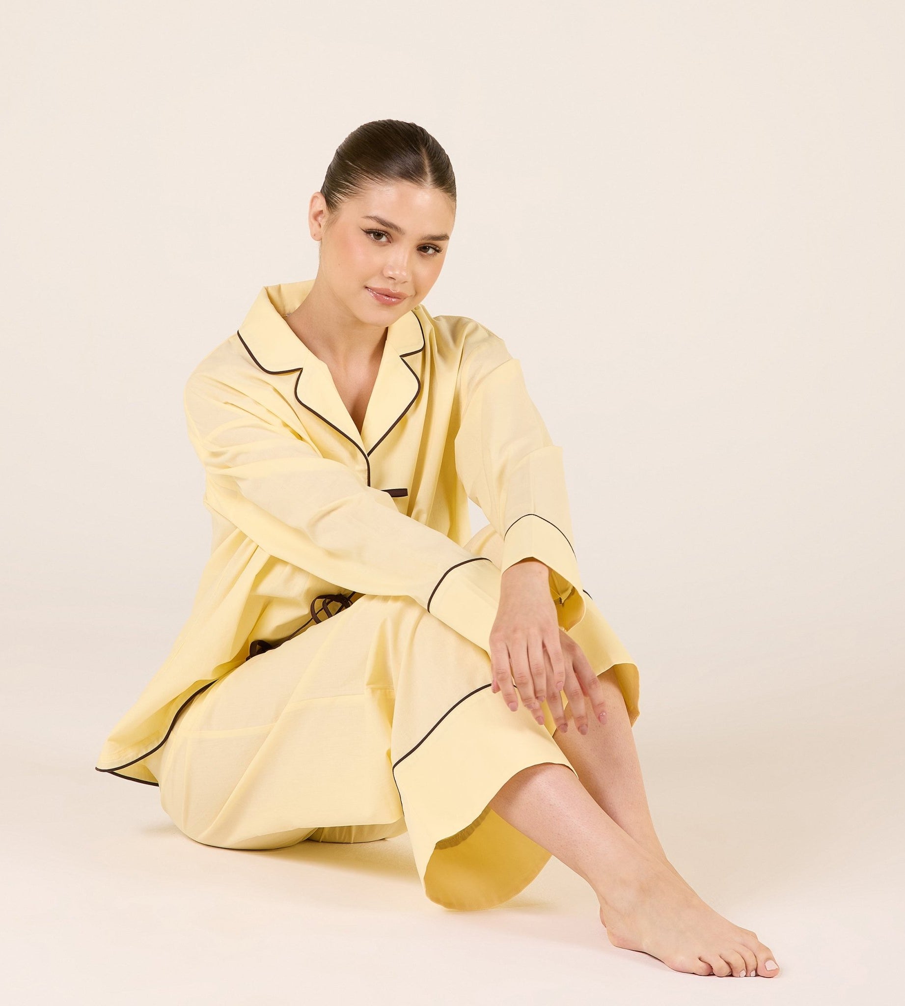 Wide Leg Pants with Elastic Waist - shopaleena