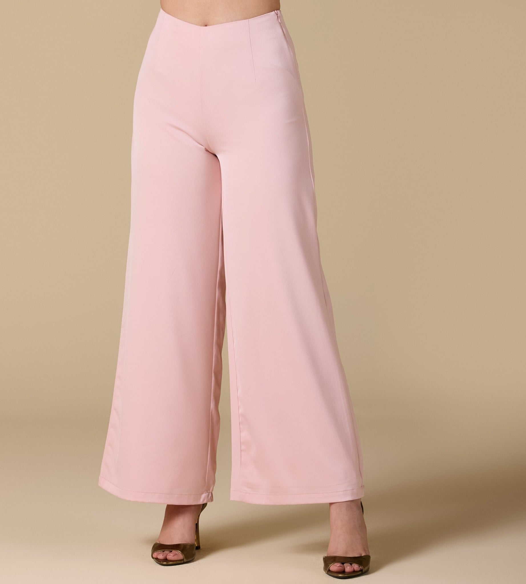 Wide - Leg Satin Pants - shopaleena