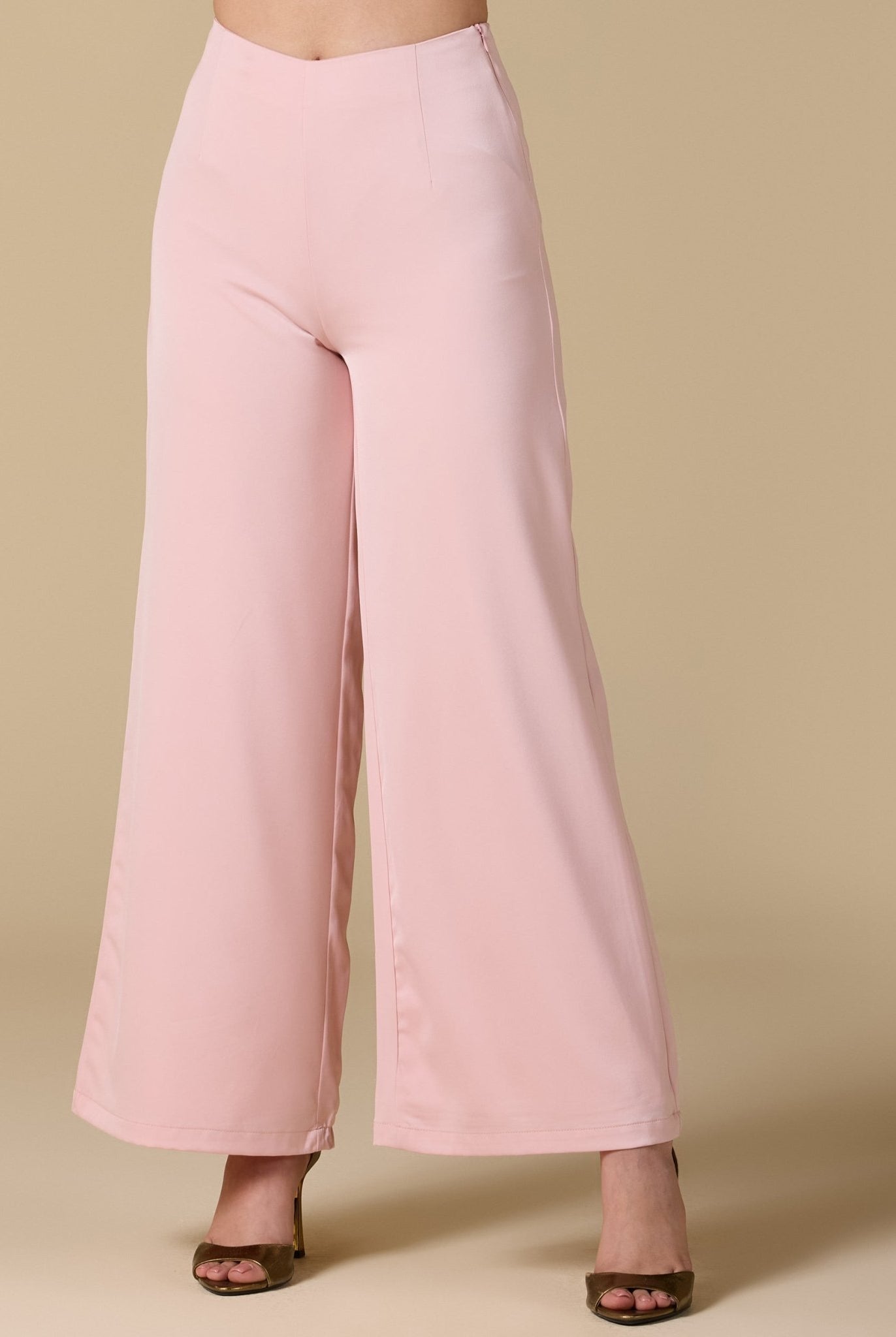 Wide - Leg Satin Pants - shopaleena