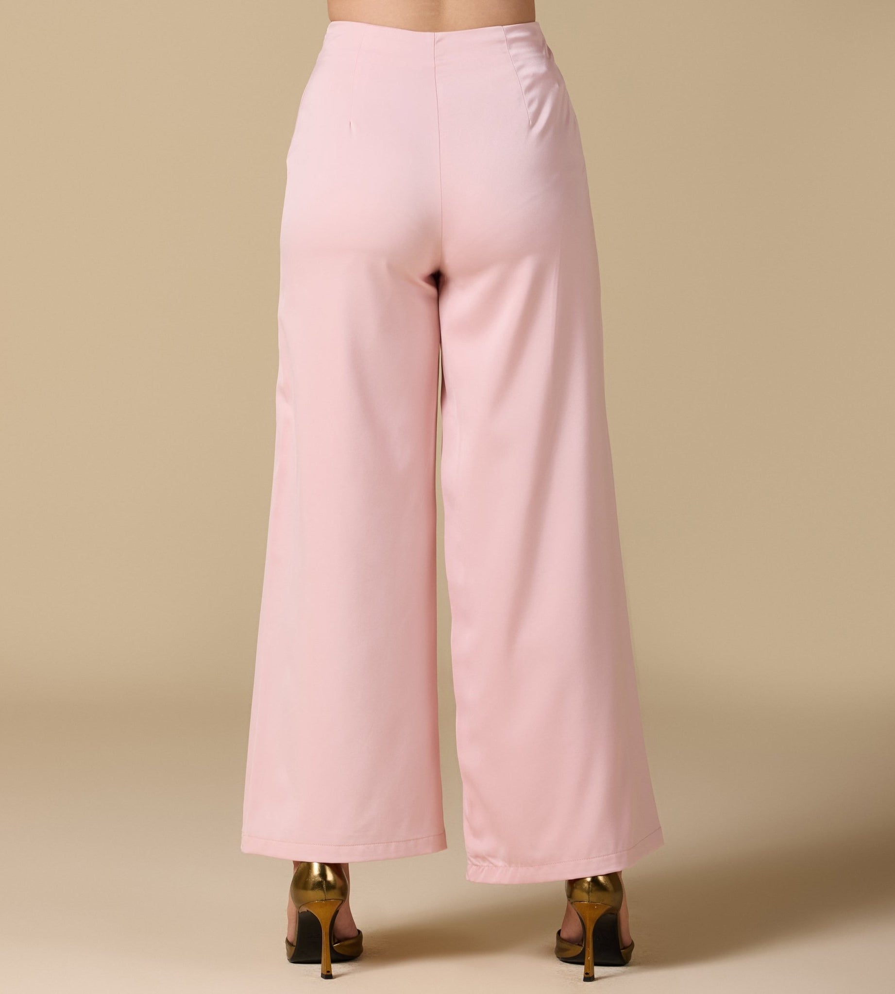 Wide - Leg Satin Pants - shopaleena