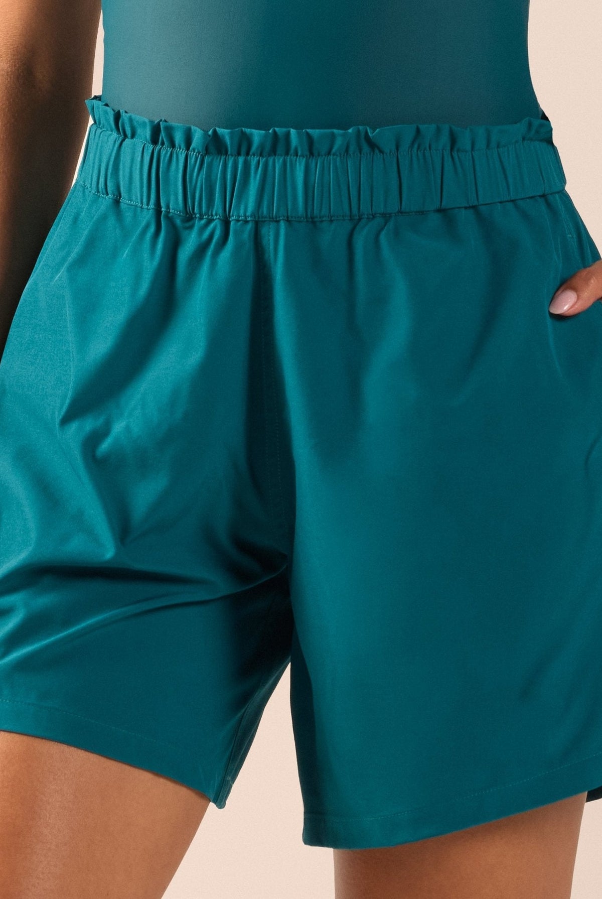 Wide Leg Swim Shorts - shopaleena
