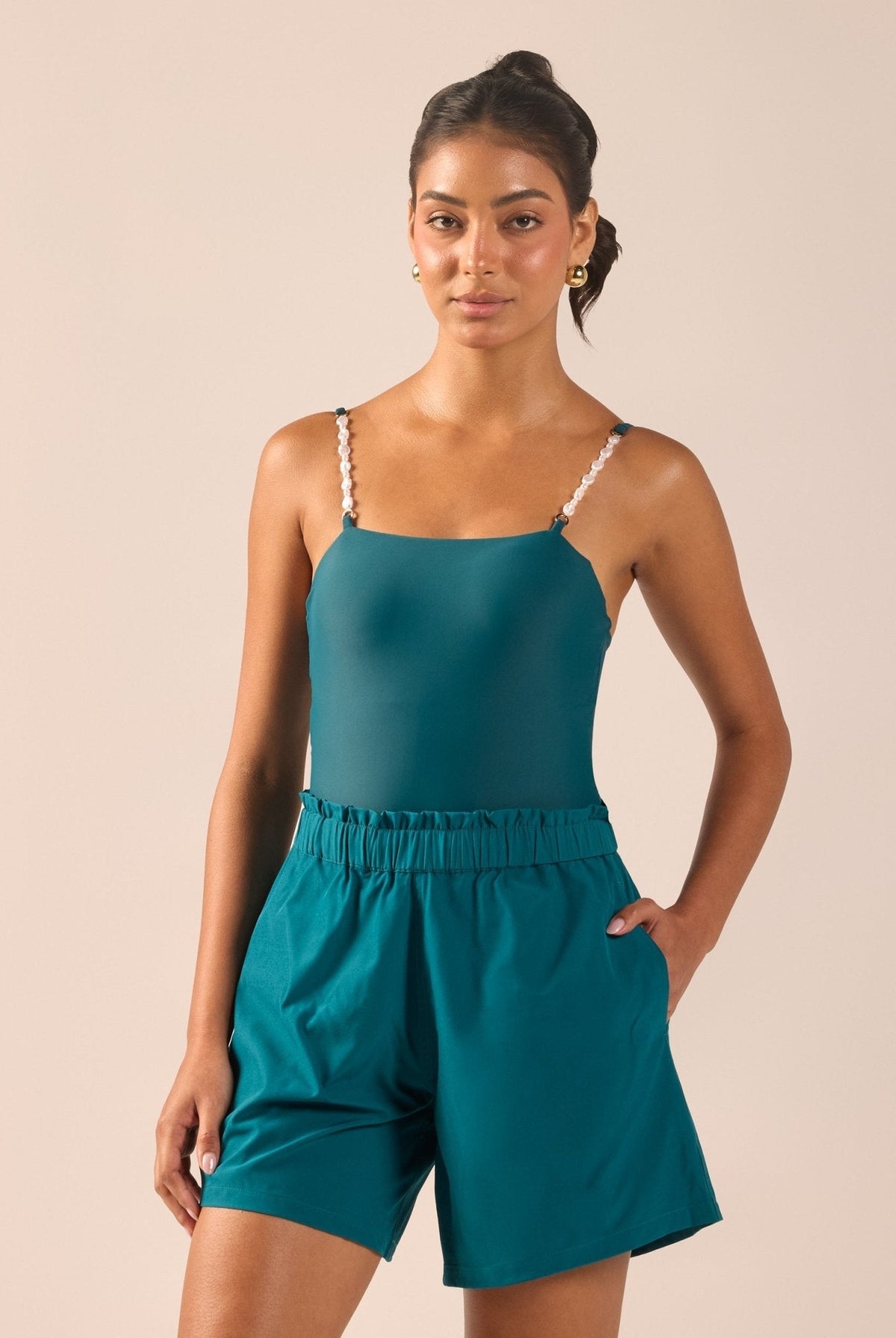 Wide Leg Swim Shorts - shopaleena